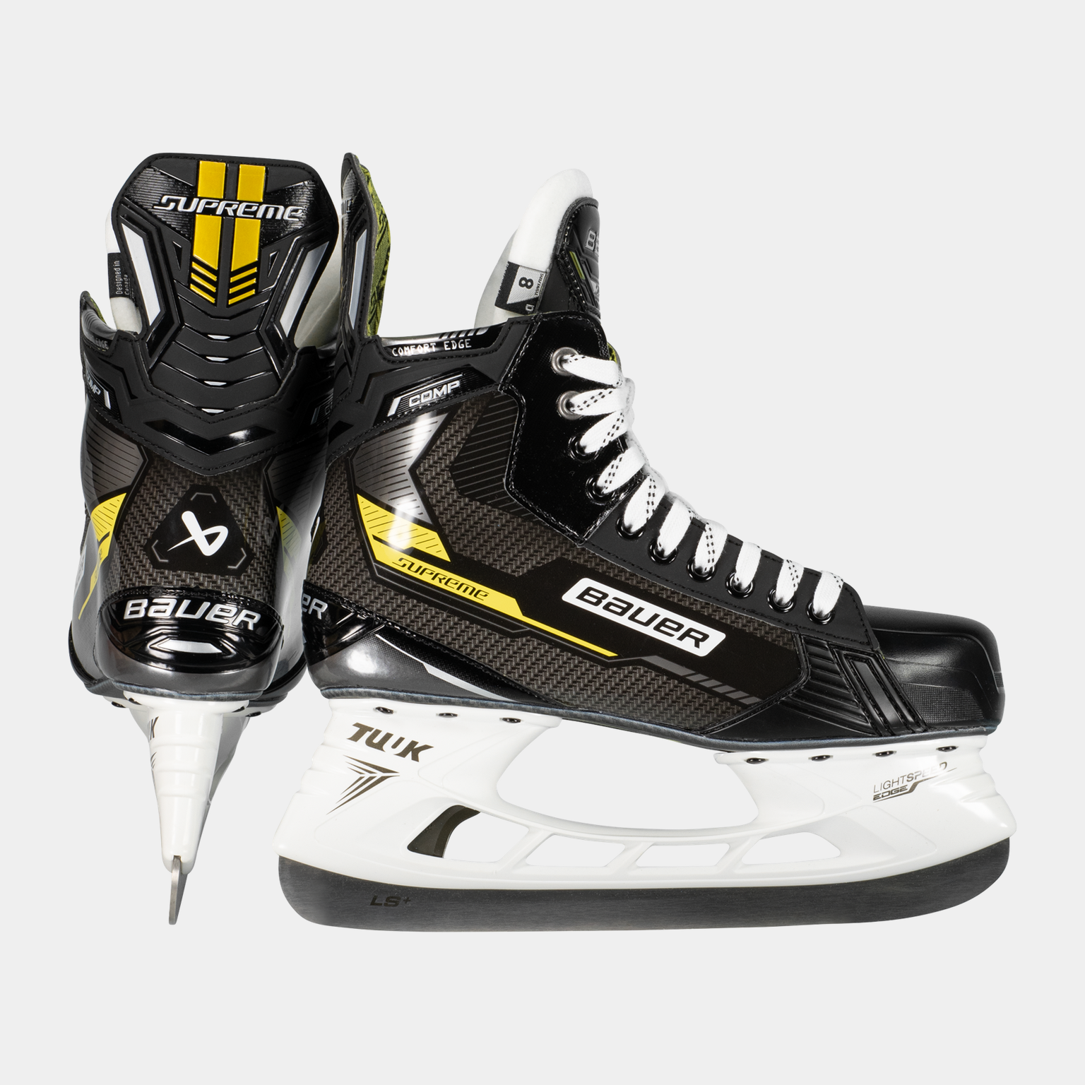  Pattini da hockey su ghiaccio S22 Supreme Comp Int 23/24, gemiddeld niveau - zwart