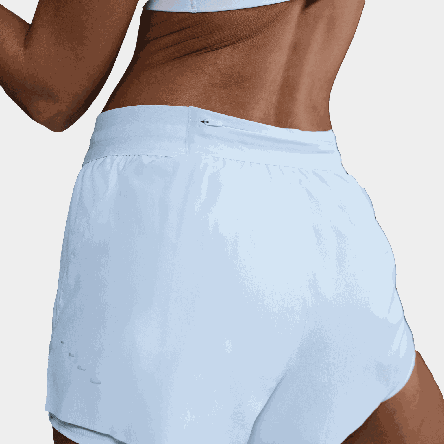  Pantaloncini sportivi da donna Swift a vita media 2 in 1 - Blu