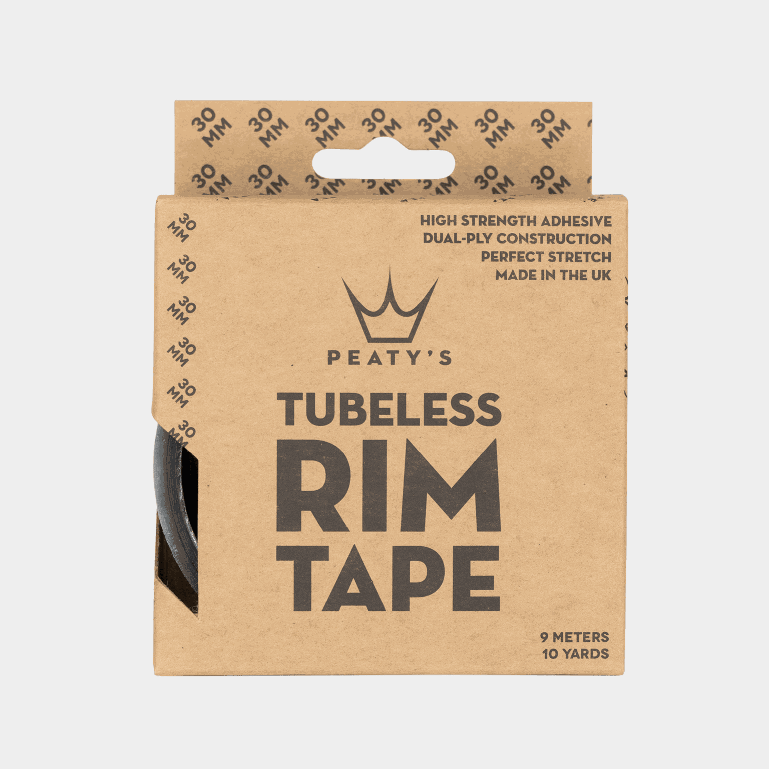  Peaty's RimJob 30 mm velglint, zwart.