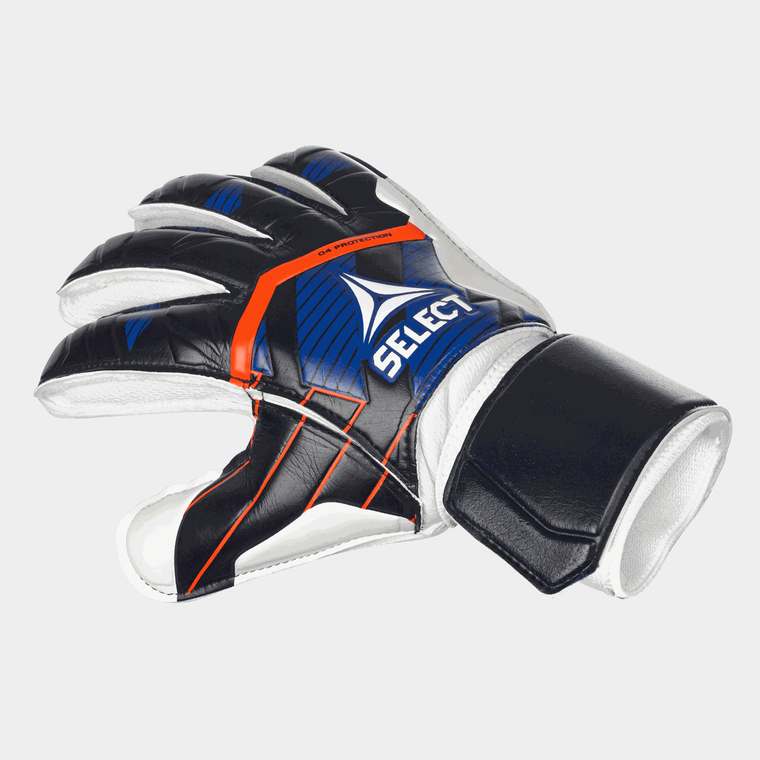 04Ochranné rukavice pro brankáře, juniorské - modré