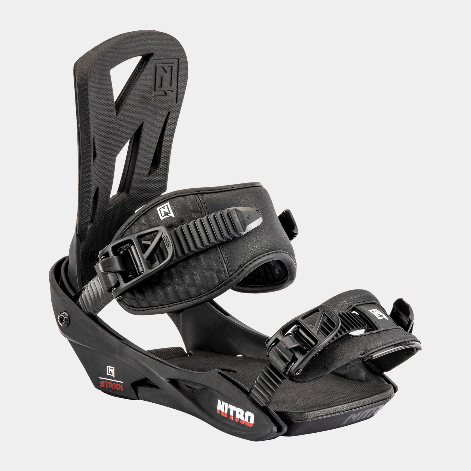  Fixations de snowboard Staxx 24/25, unisexe - Noires