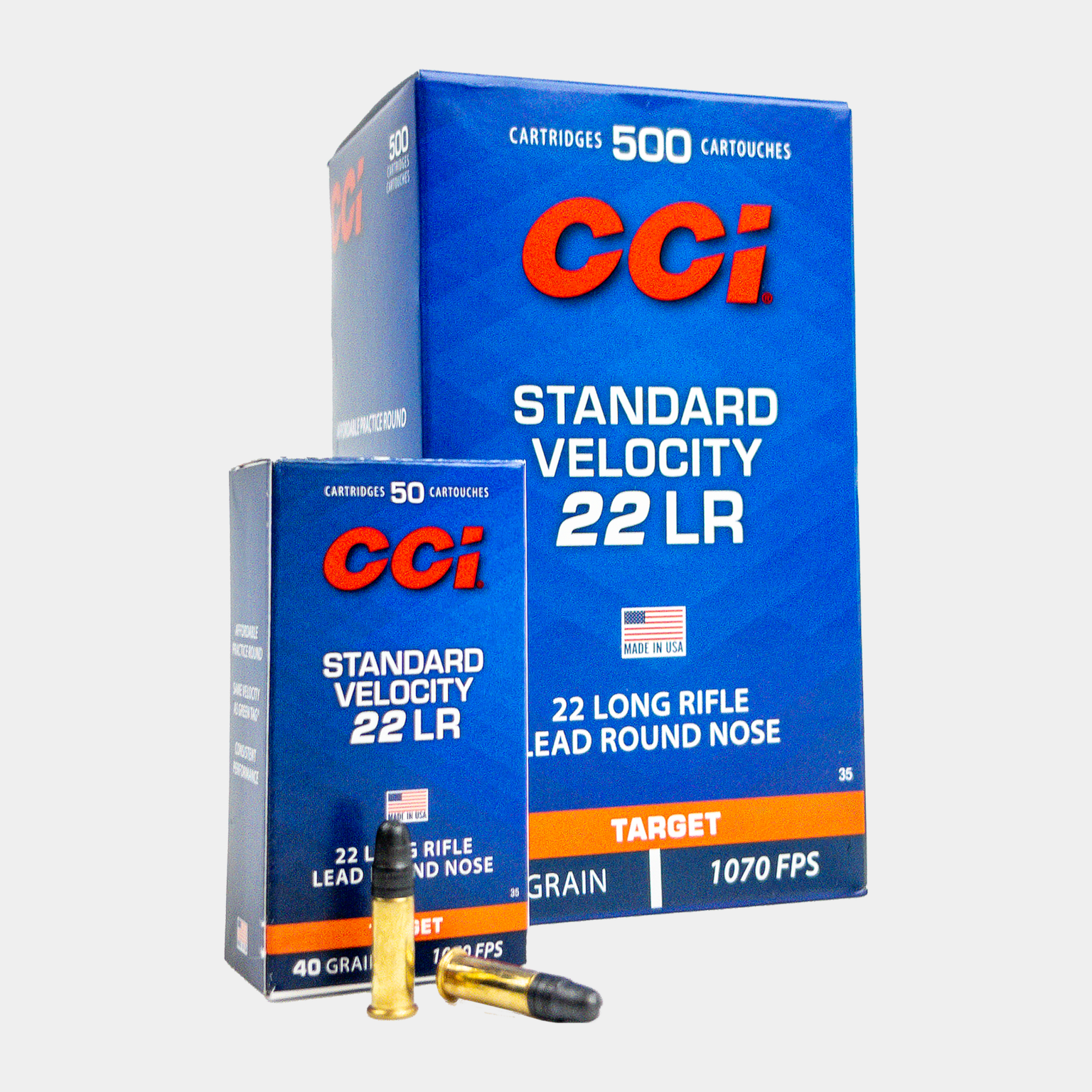  Muniție CCI Standard .22 LR pentru pușcă 40g LRN -