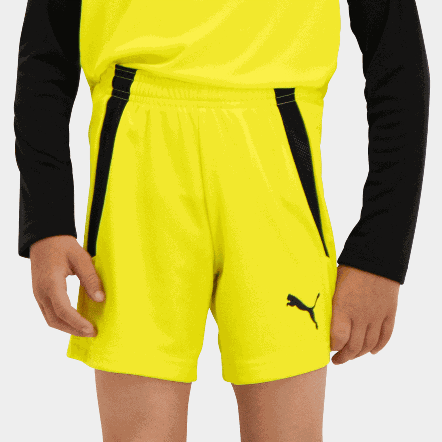  Calções de futebol da Team LIGA para meninos e meninas.