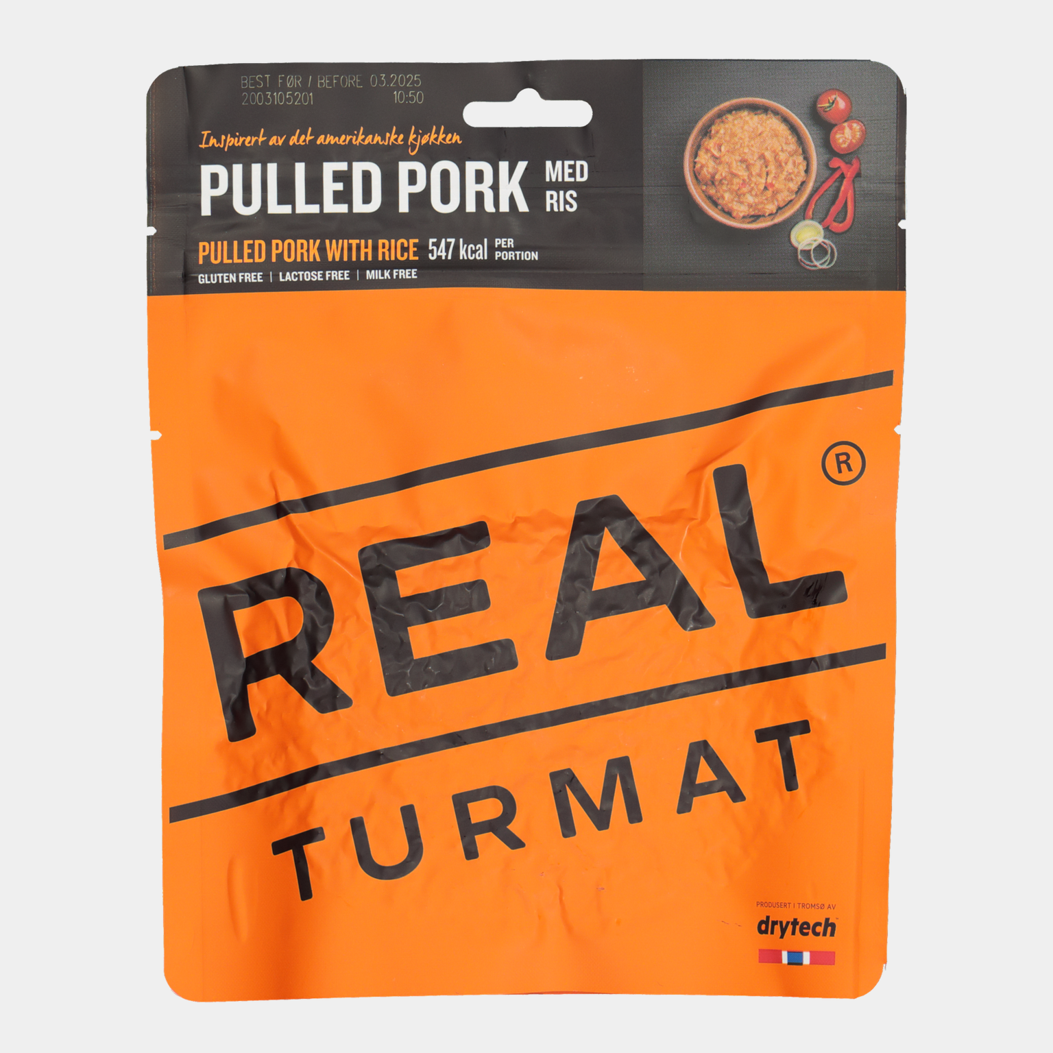 Pulled Pork With Rice, turmat -