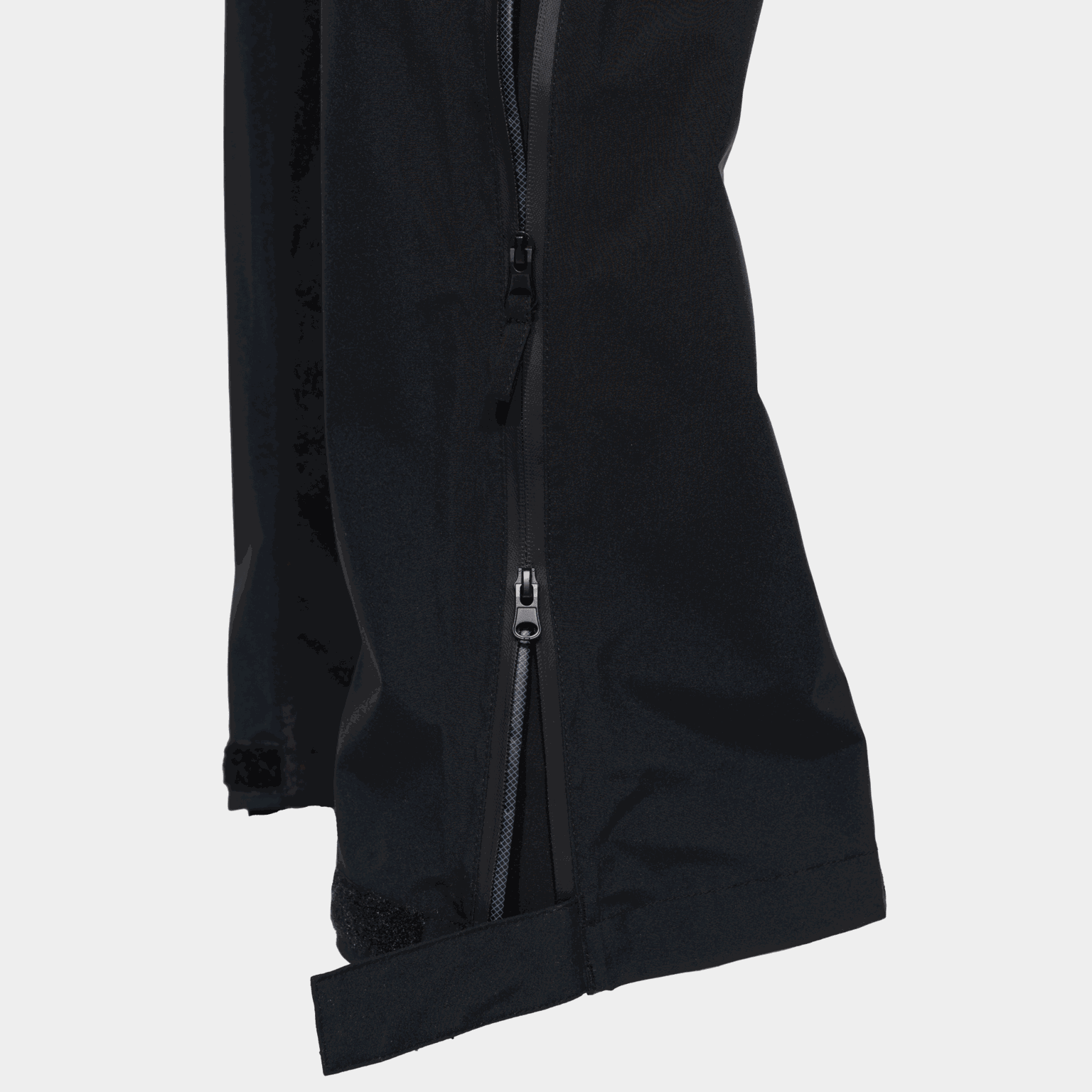 Spodnie typu muszla Trollfjellet Shell Zip Trousers, spodnie typu muszla - czarne