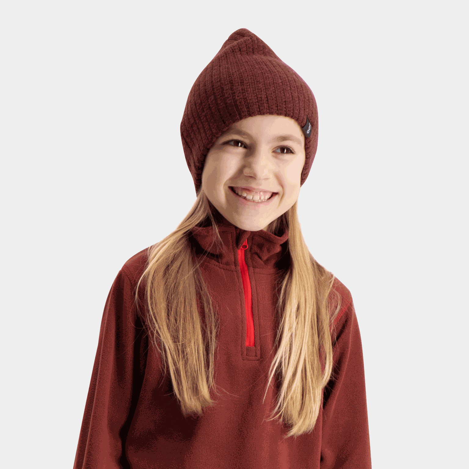 Narvik Wool Beanie, lue barn - Brun