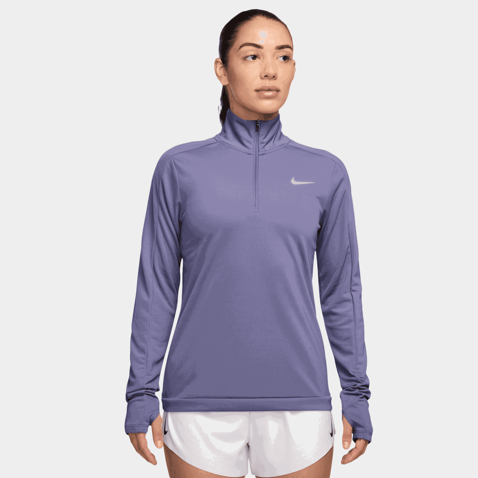 Dri-FIT Pacer Half Zip, treningsgenser, dame - Lilla