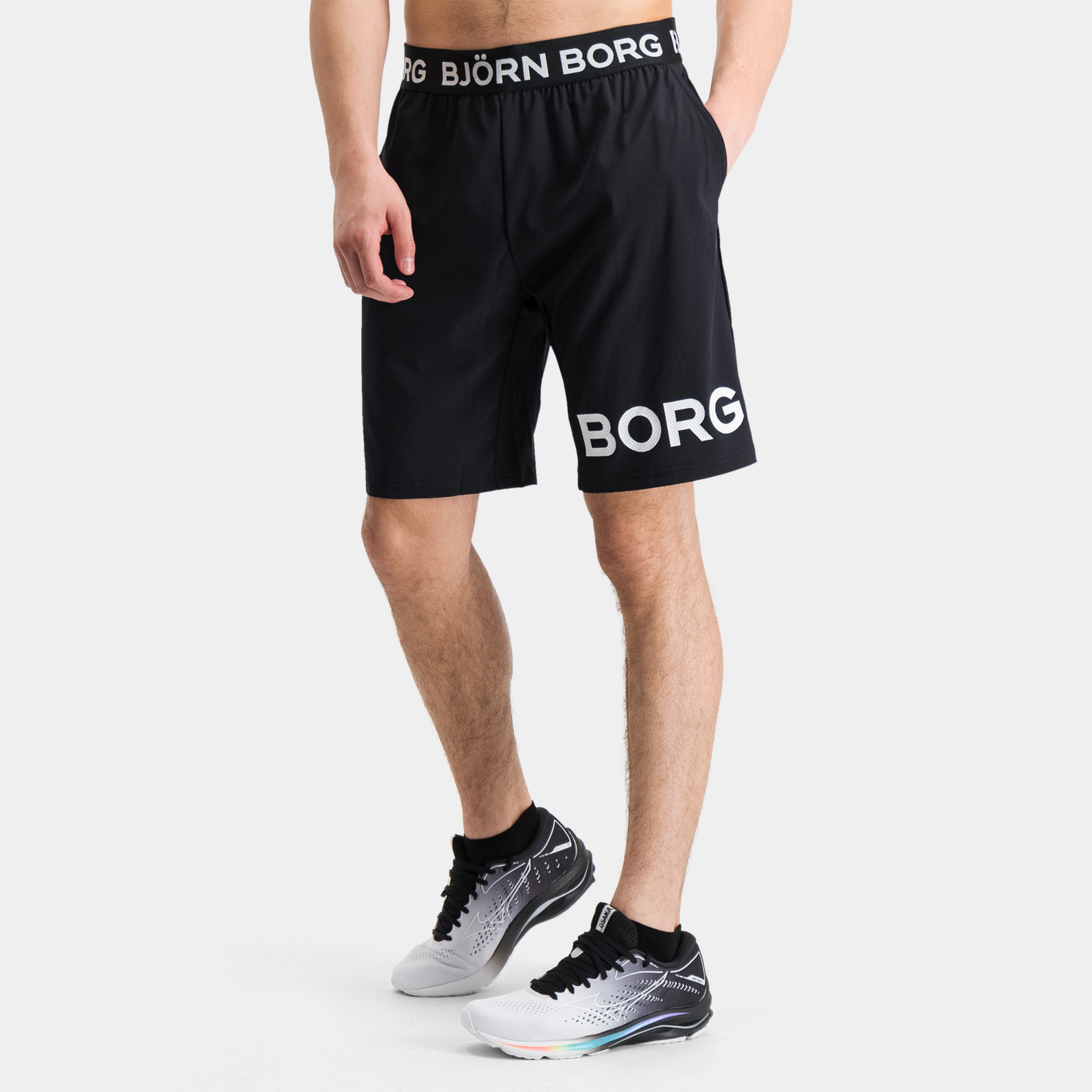  Borg shorts, heren trainingsbroekje, zwart