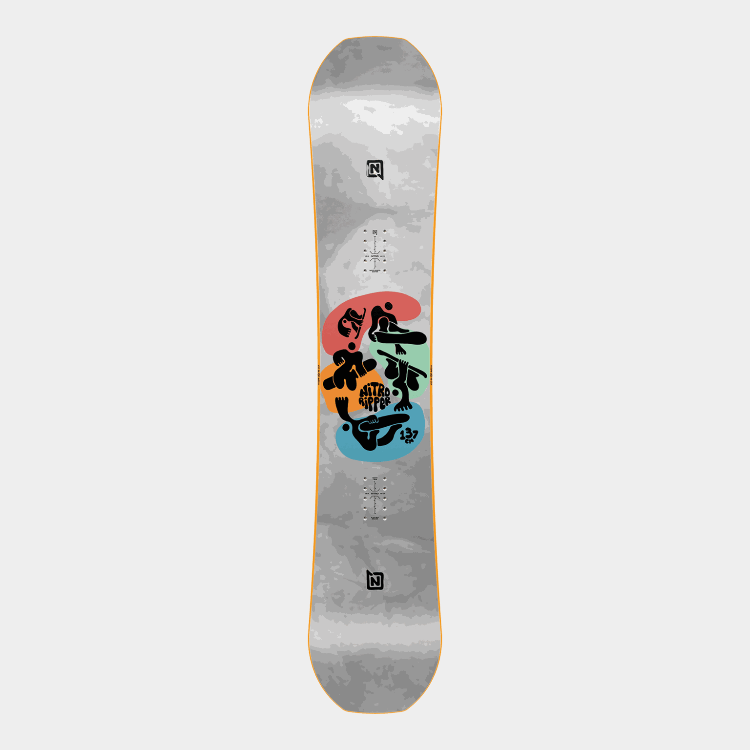 Prancha de snowboard infantil Ripper 24/25, multicolorida