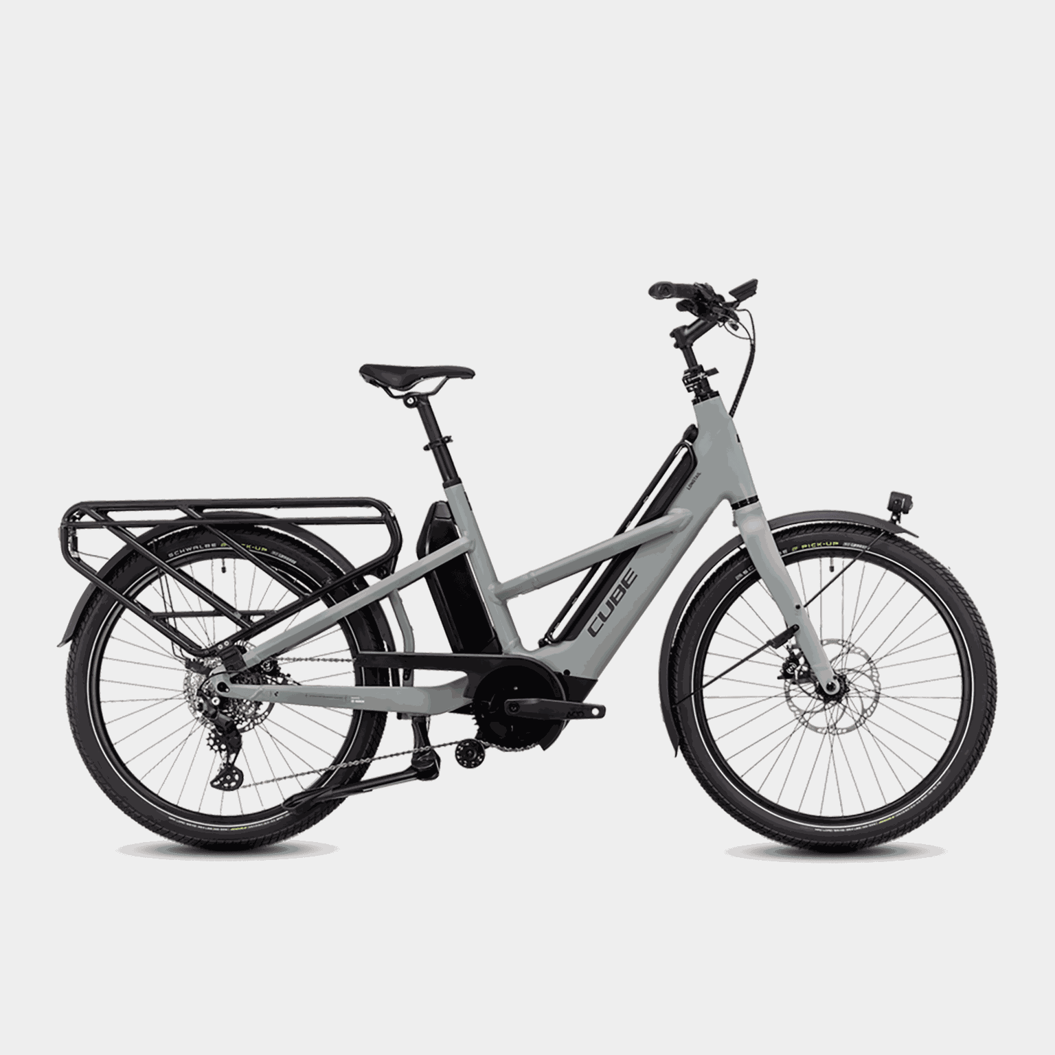 Longtail Hybrid Sport Bosch CX 85nm 725Wh 24, cargo-sykkel, lastesykkel, unisex - Grå