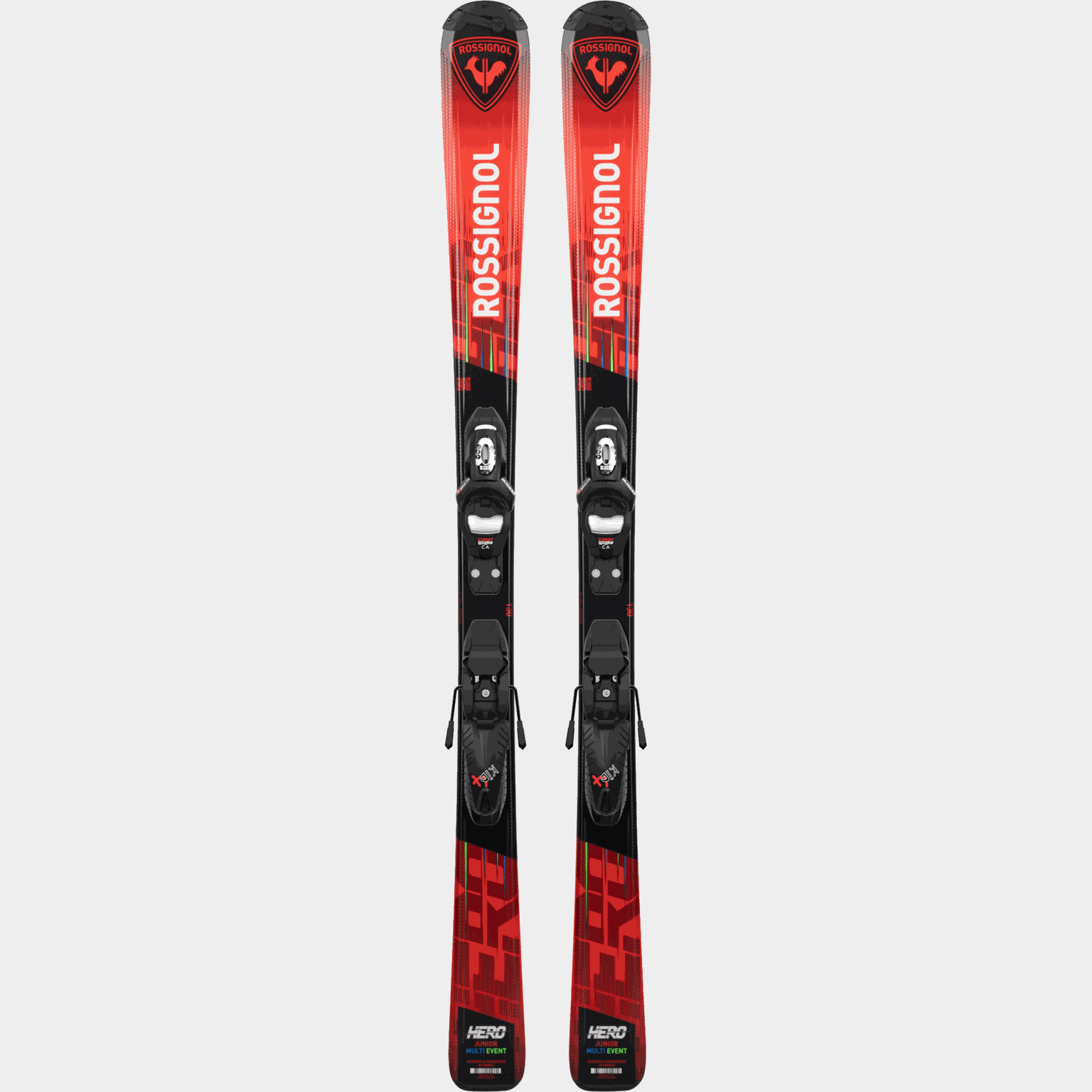  Esquis de downhill JR HERO 100-140 24/25, infantis - multicoloridos