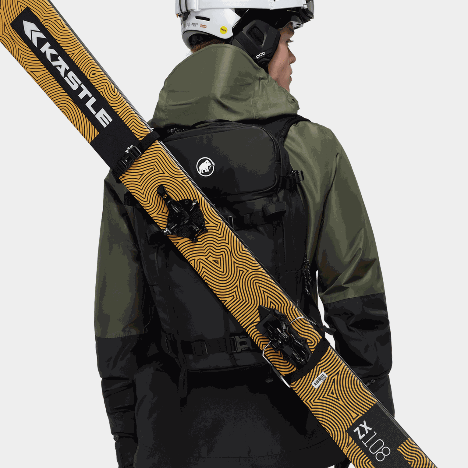 Backpack Nirvana 28 24/25, topptursekk, unisex - Svart