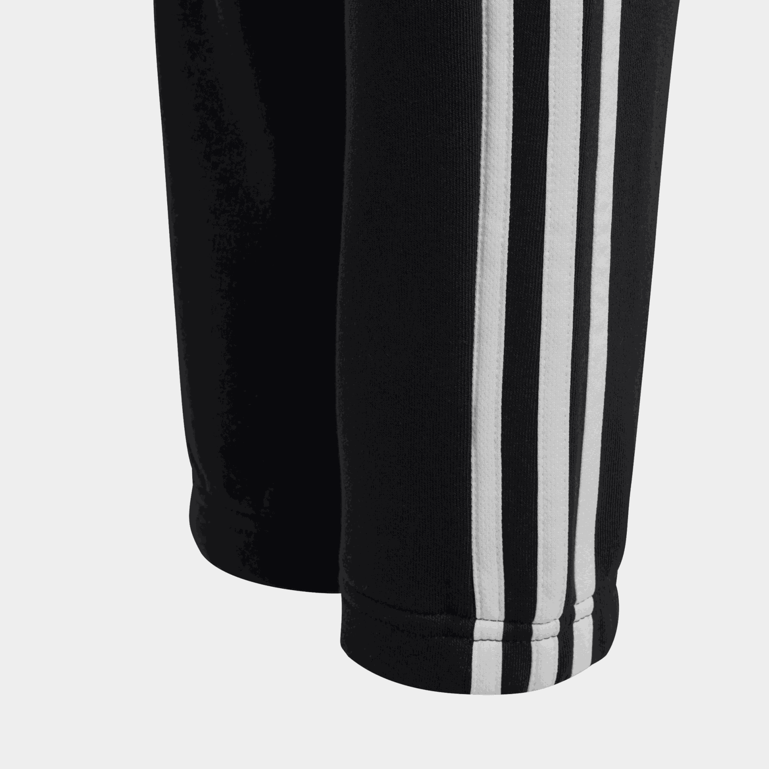 Essentials 3-Stripes Fleece Joggers, joggebukse, junior - Svart