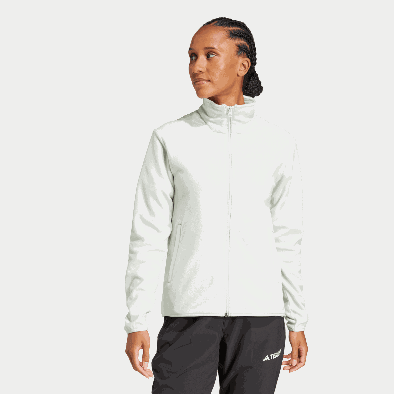 Multi Essentials Full-Zip Fleece Jacket, fleecejakke, dame - Grønn
