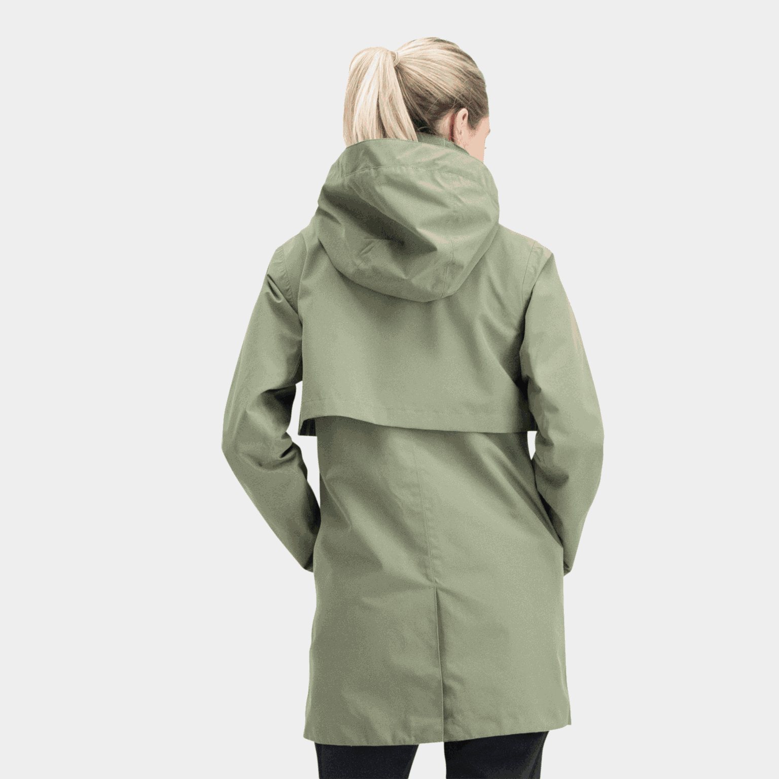 Jaqueta impermeável feminina Lilja - verde
