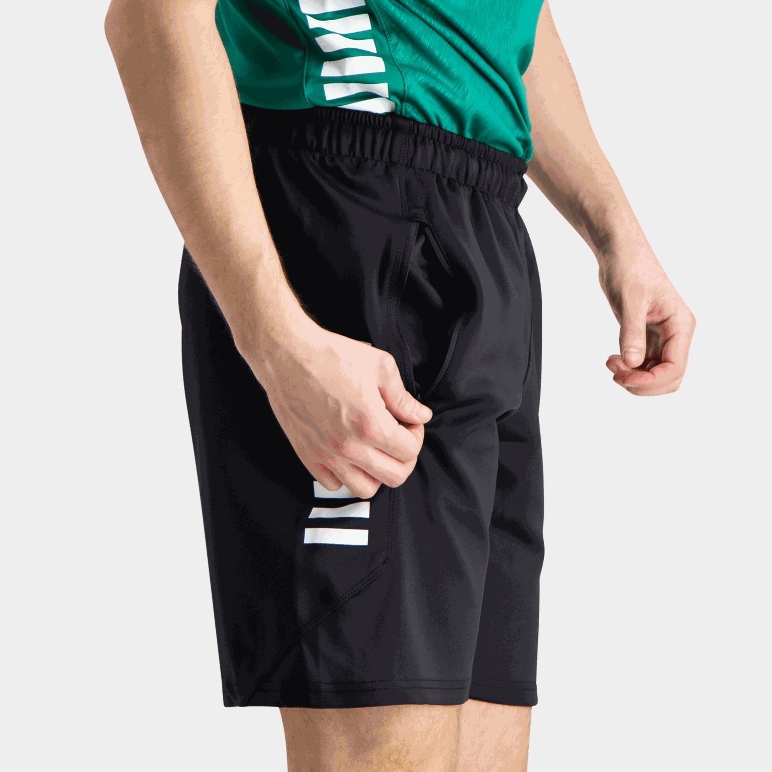  Bermuda masculina Monaco V24, calça de treino - preta
