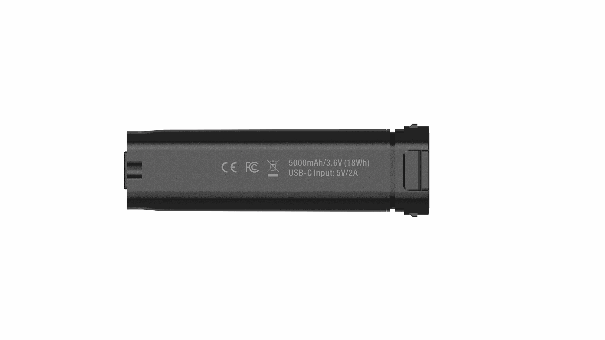 Bateria MJ-6550 (Allty 1500S), compartimento para bateria da luz de bicicleta Allty 1500S – Preta