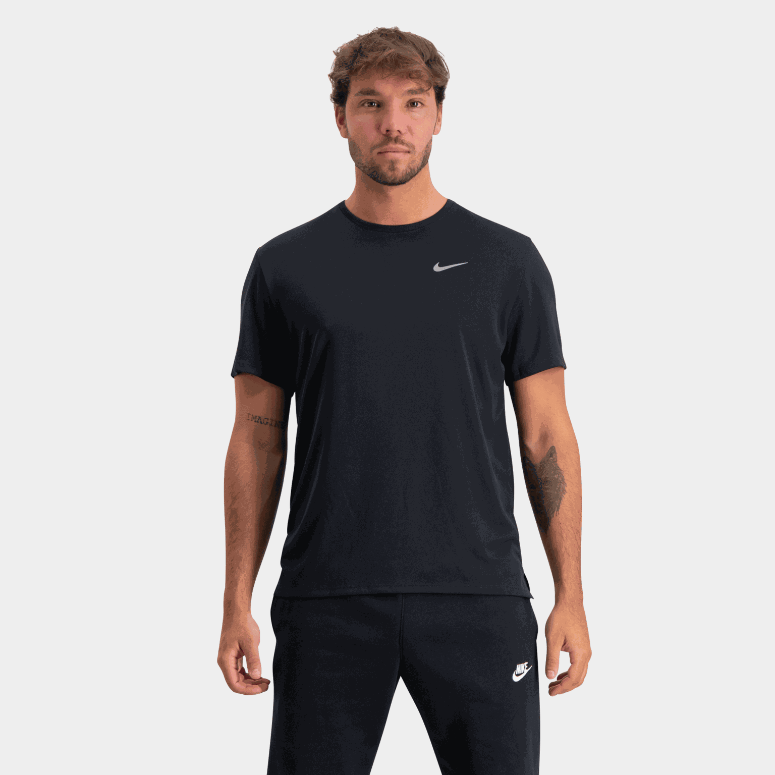 Nike Dri-FIT UV Miler Short Sleeve, t-skjorte herre - Svart