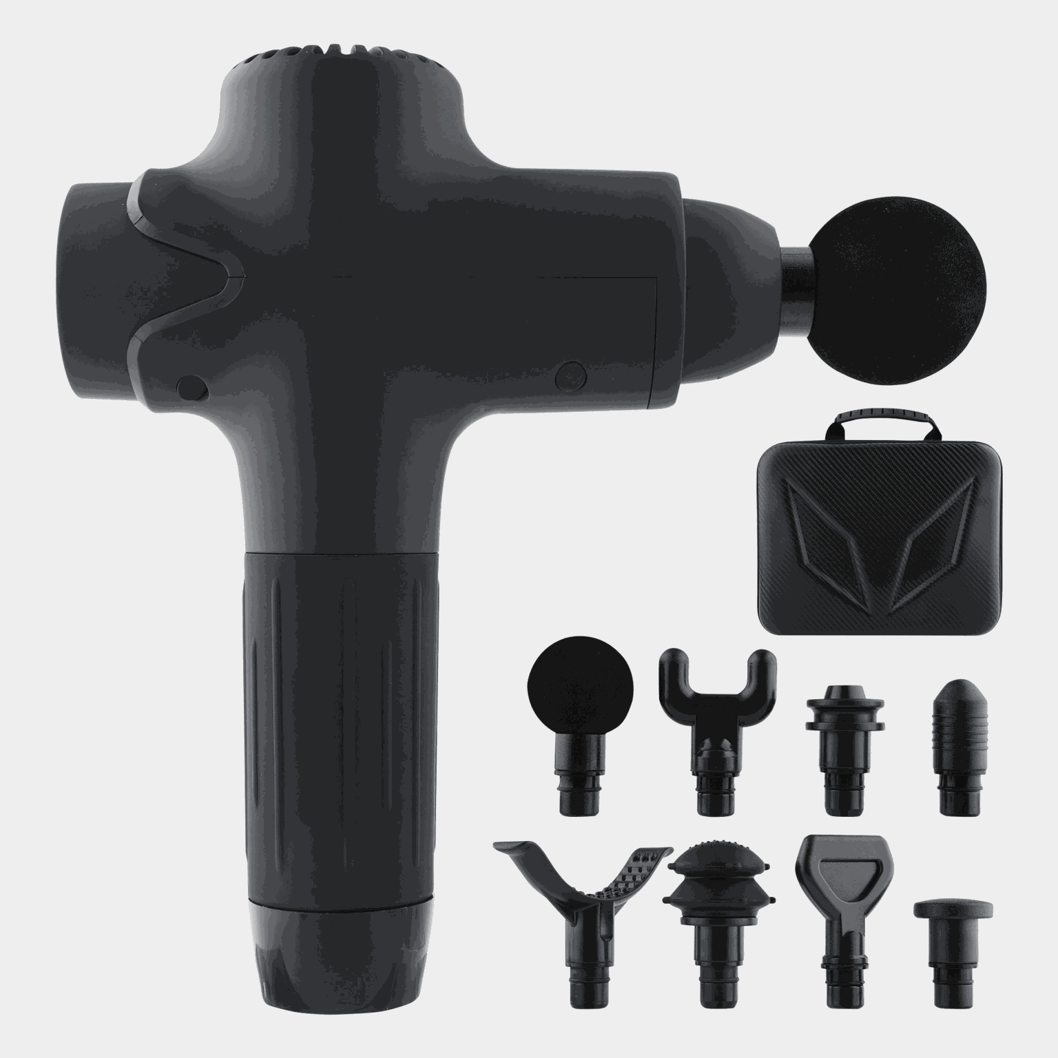 Pistola de massagem profissional, pistola de massagem - preta