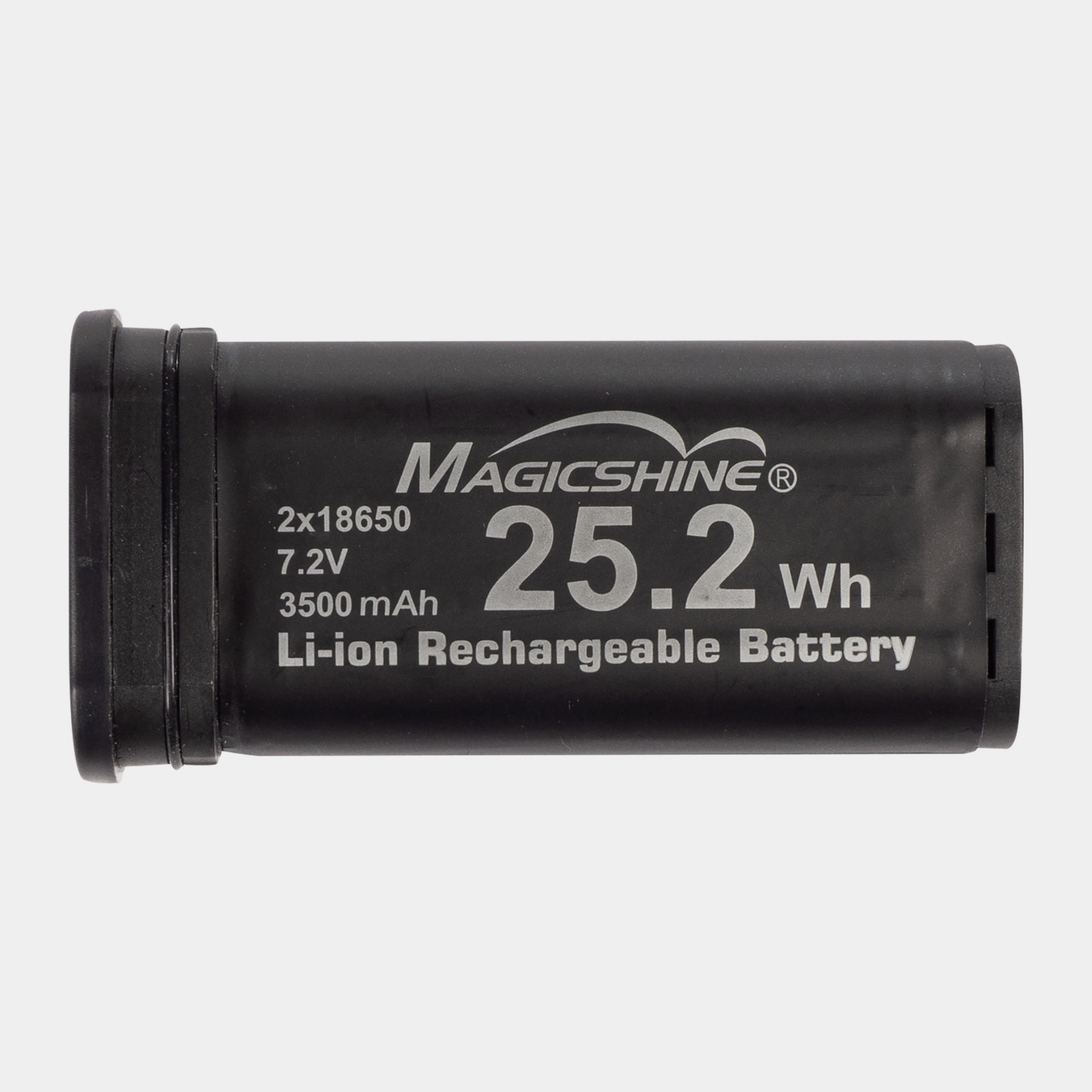  Bateria MJ-6120 para luzes de bicicleta nos modelos Allty 2000 e Allty 2400, 2 x 18650, compatível com as luzes Magicsine Allty 2000/2400 lúmens - preta