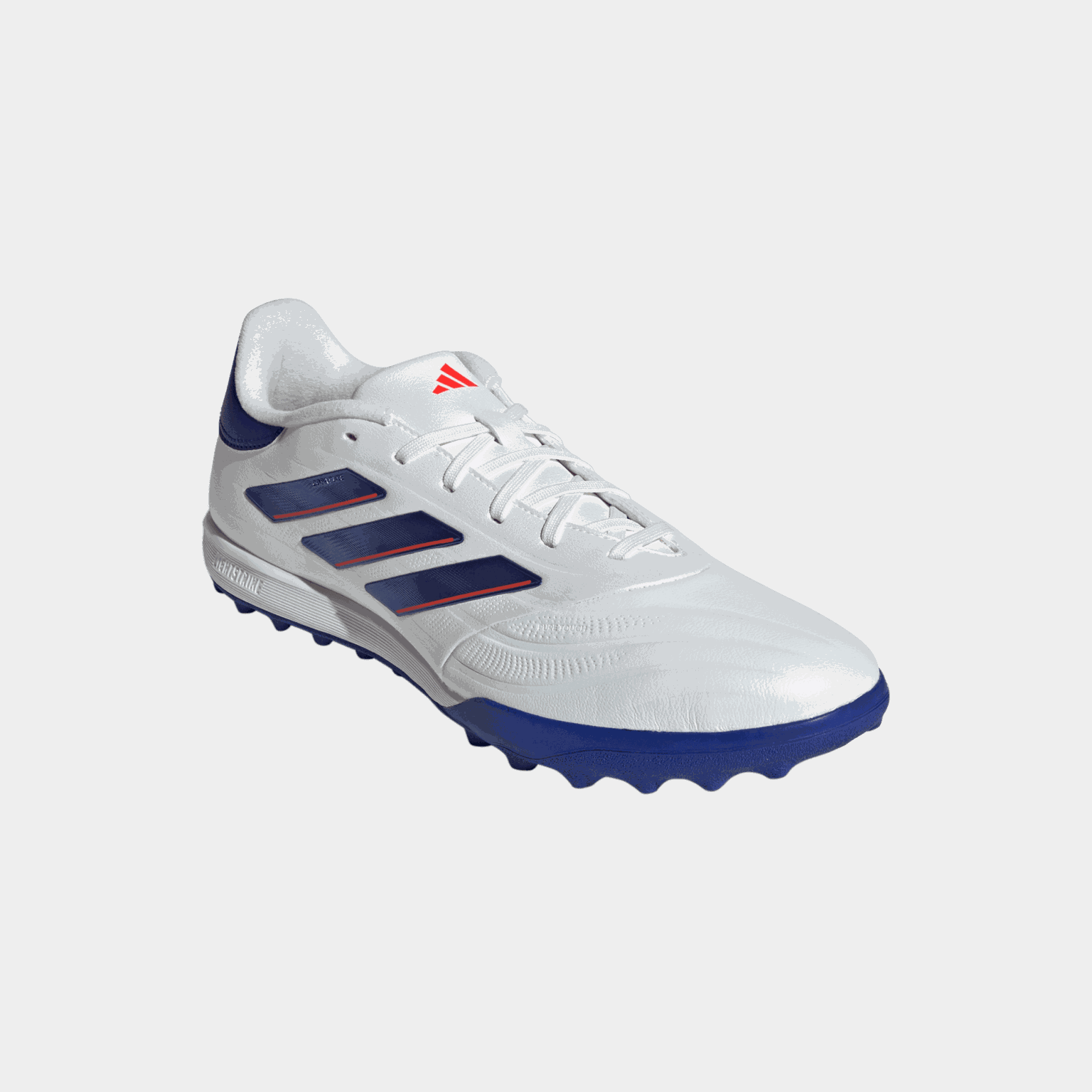 Chaussures de football COPA Pure 2 League TF, unisexes, pour terrains de sable et gazon synthétique – Blanches