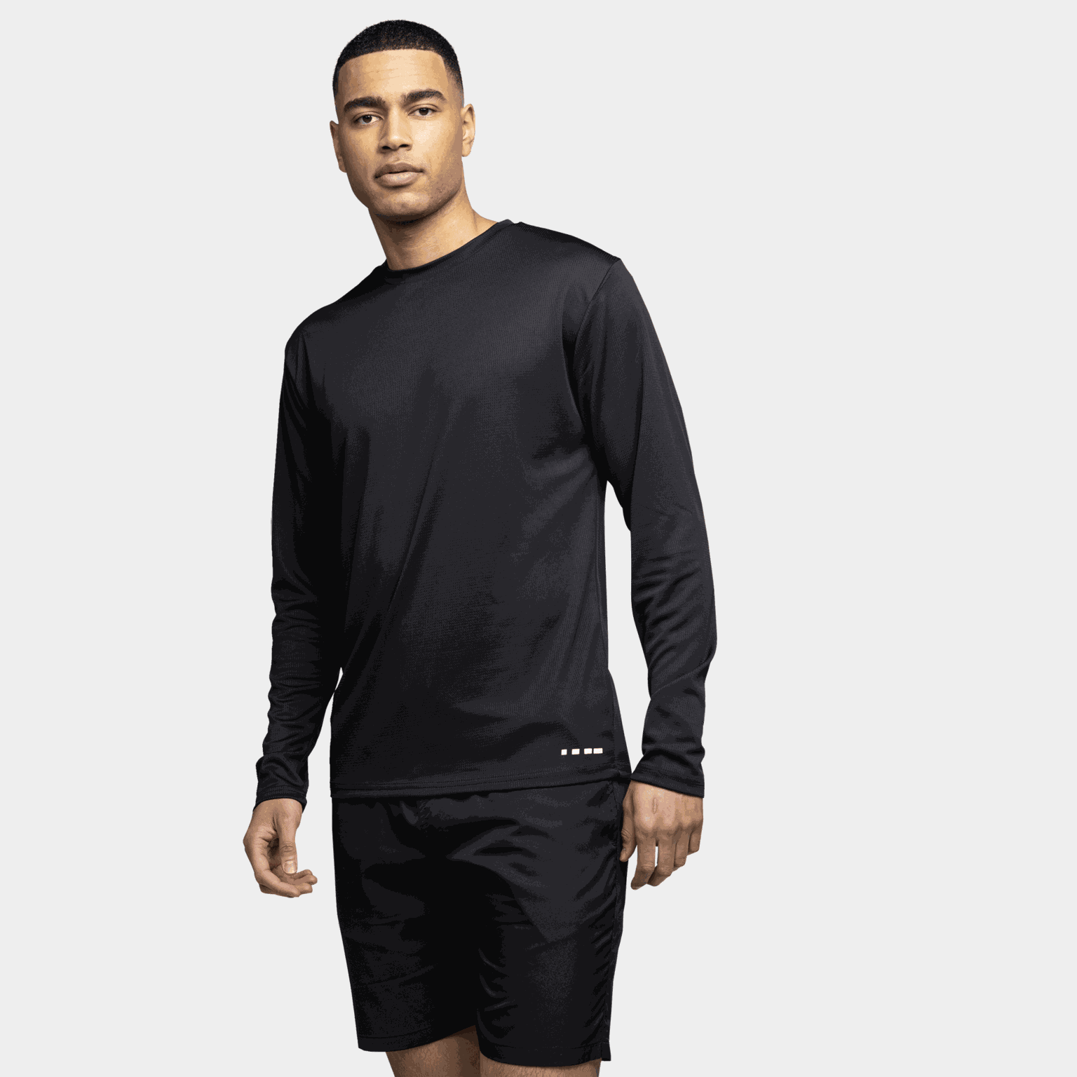 Męska koszulka sportowa z długim rękawem, bluza treningowa
