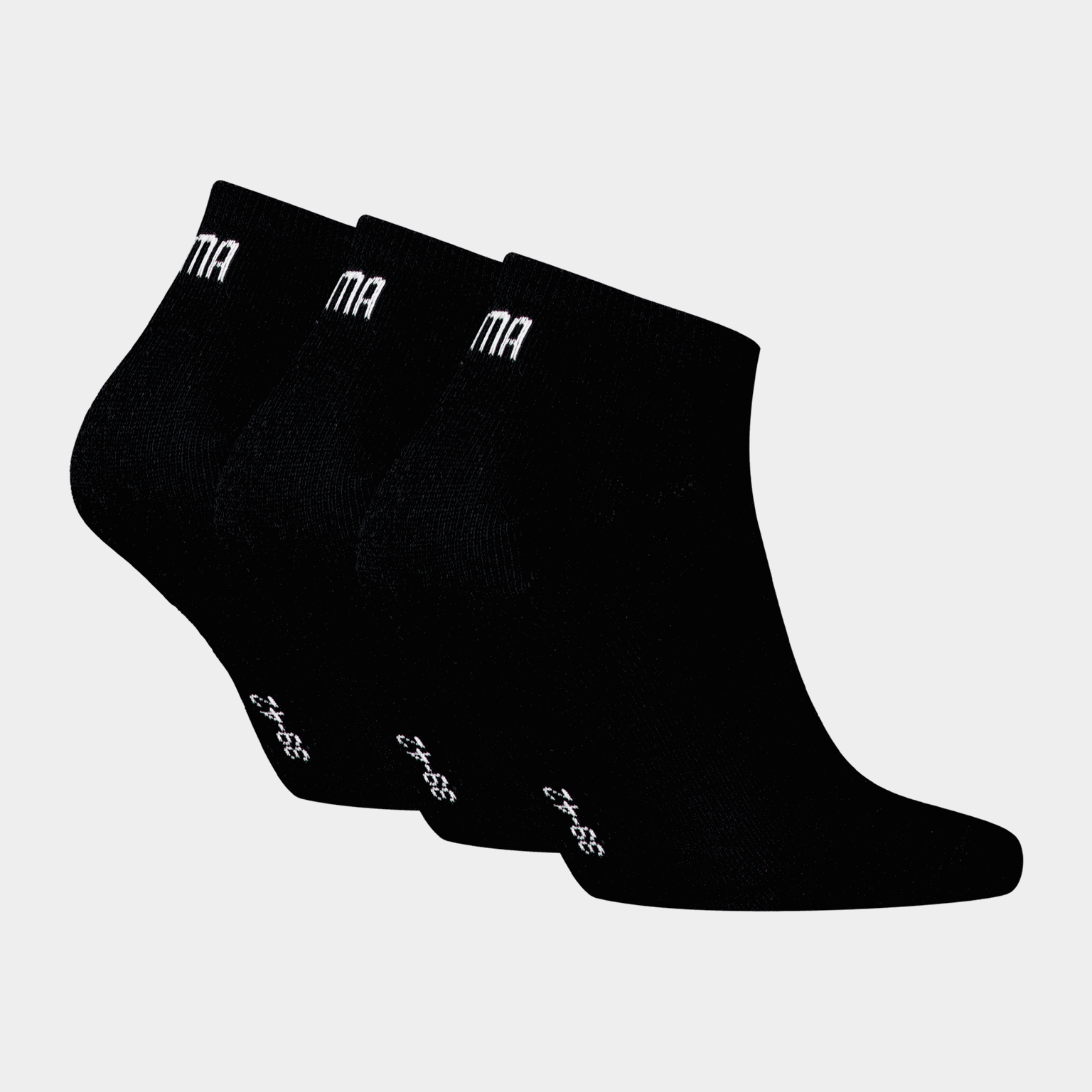  Effen sportsokken, verpakking van 3, korte sokken, unisex