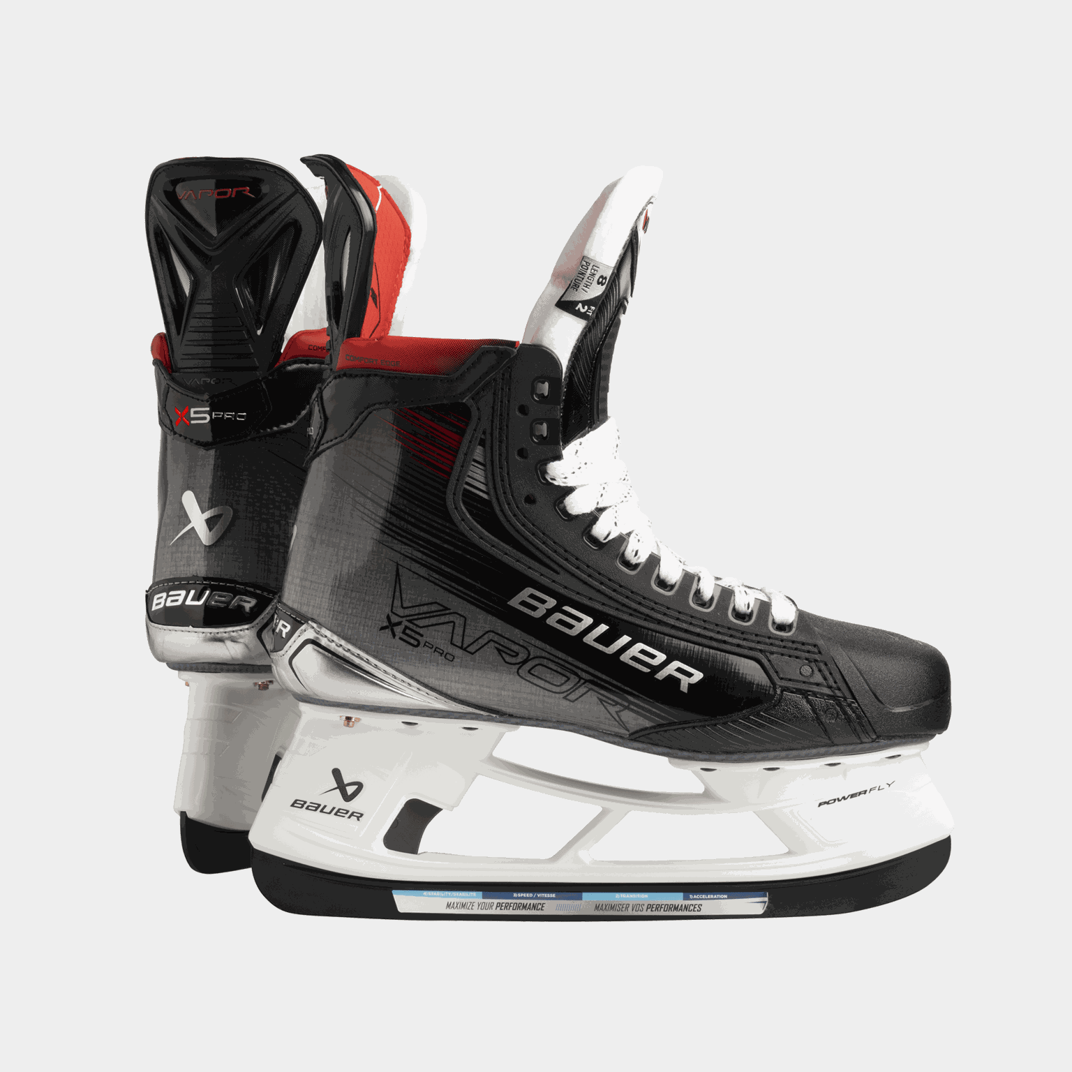 Łyżwy hokejowe S23 Vapor X5 Pro Skate 23/24, bez stalowych ostrzy, dla seniorów.