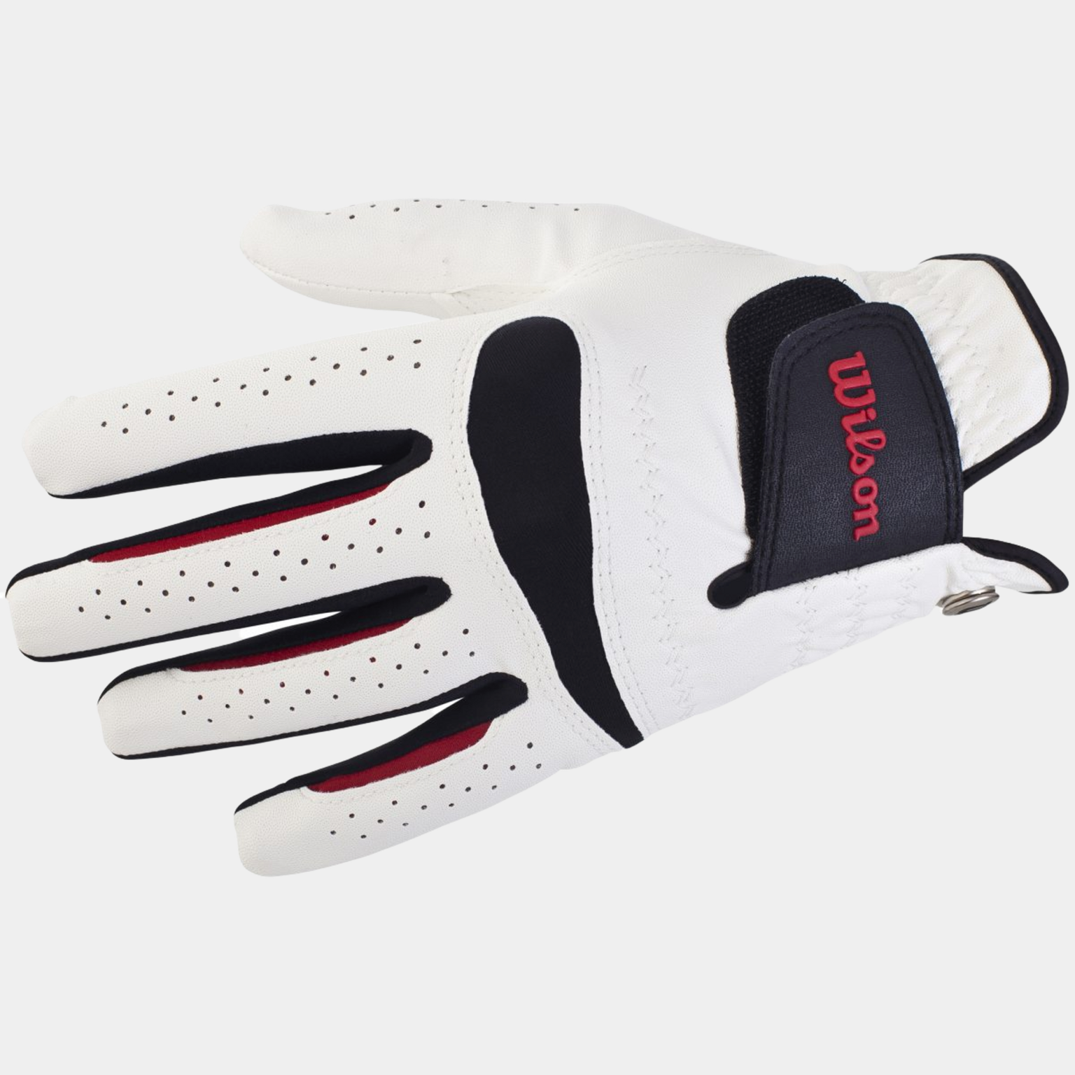  Luvas de golfe Feel Plus masculinas, para canhotos, brancas.
