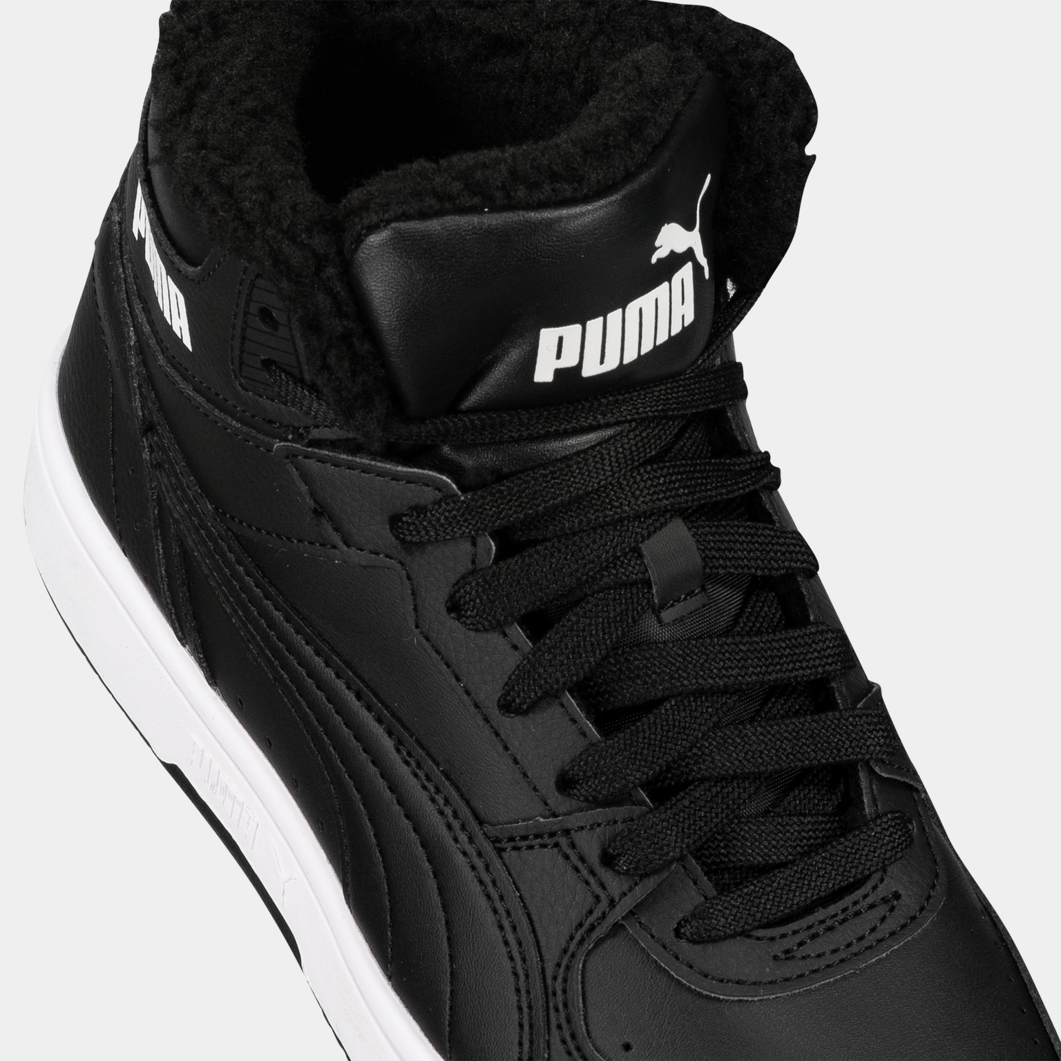  Puma Rebound JOY Fur, baskets d'hiver unisexes - noires