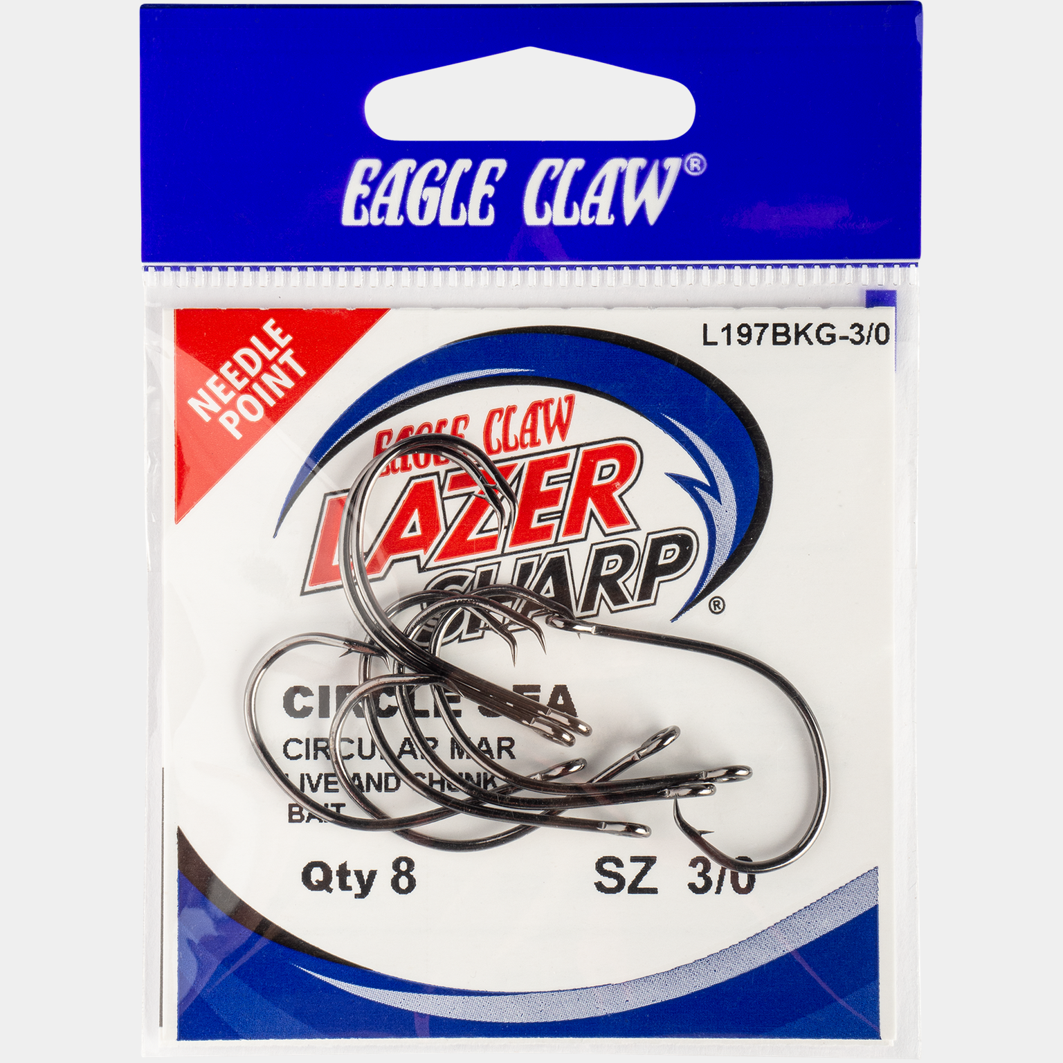  Kulatý háček Lazer Sharp L197bkgh -