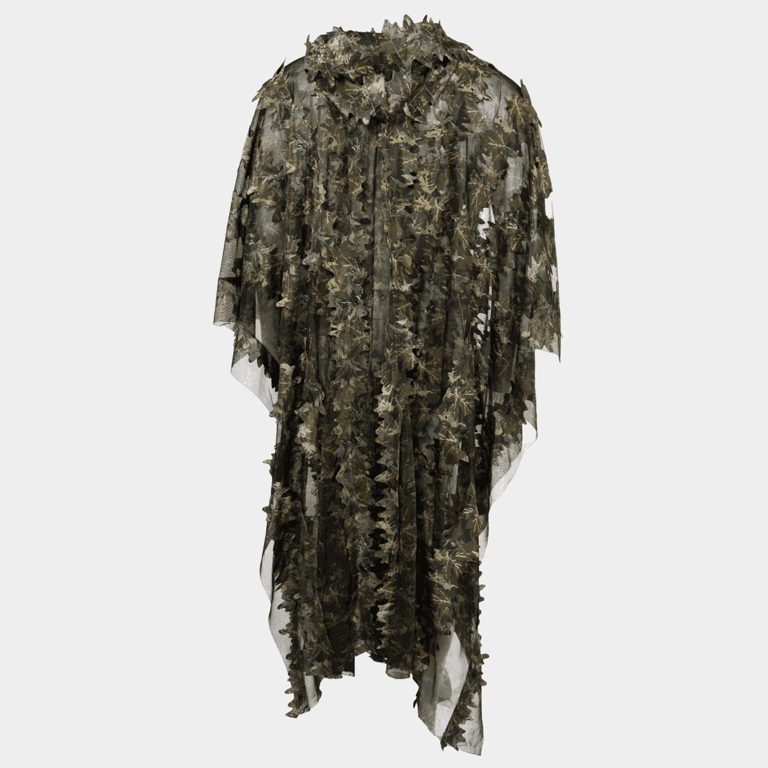  Syringa kamouflageponcho med lövkamouflagetryck – grönt
