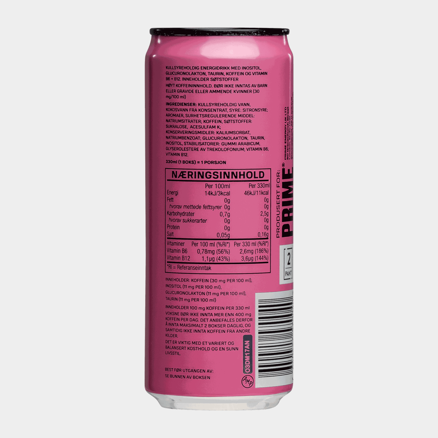  Napój energetyczny truskawka i arbuz 330ml -