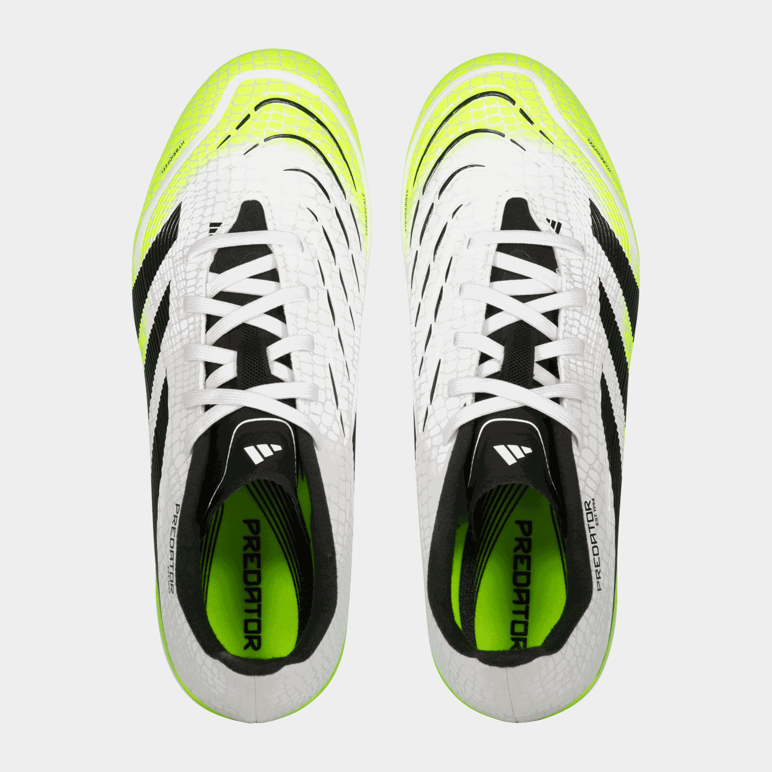  Chaussures de football Predator League MG pour gazon naturel et synthétique, Juniors - Blanches