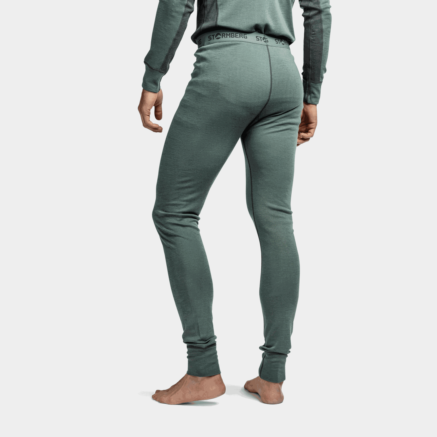Laajias Merino Wool Longs, ullongs, herre - Grønn