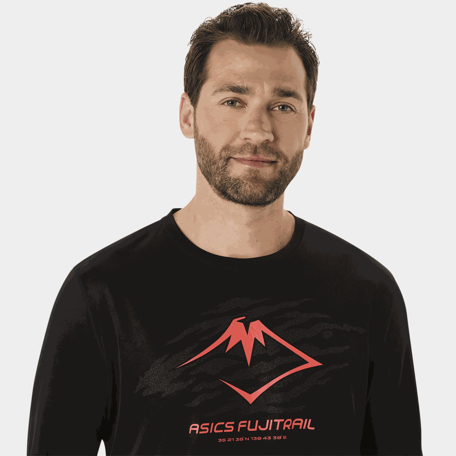 Fujitrail Logo Long Sleeve Top, treningsgenser, herre - Svart
