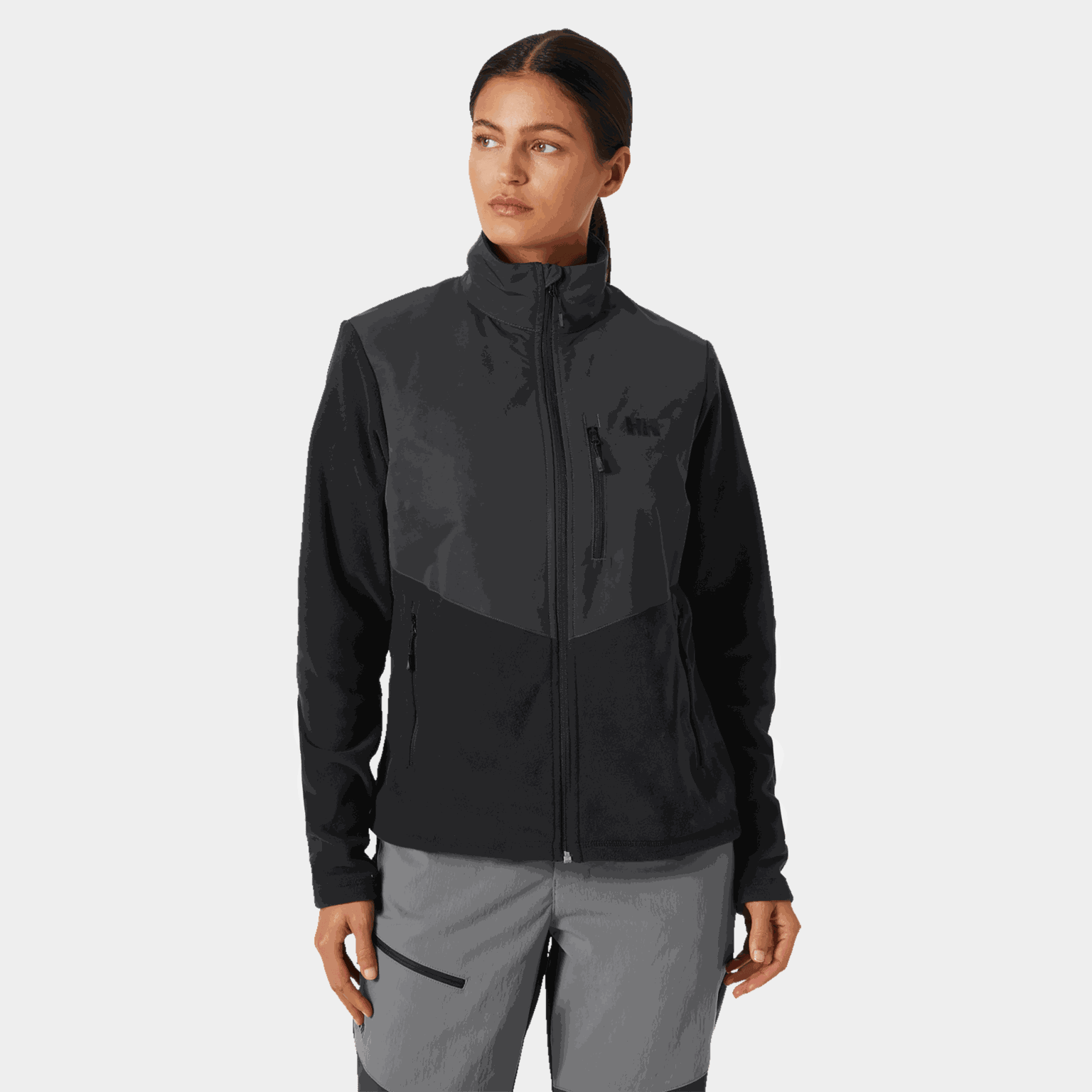 Jaqueta feminina de fleece com estampa Daybreaker Block