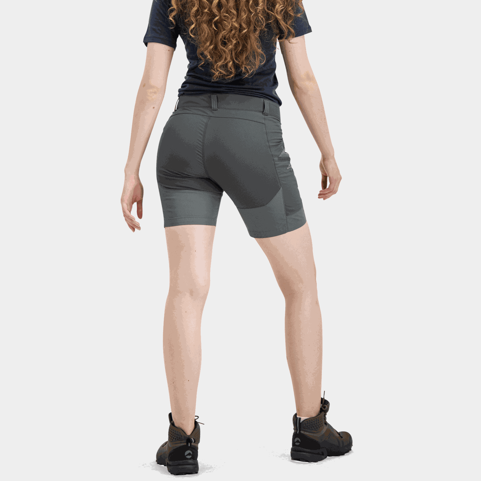 Shorts híbridos elásticos femininos Tived - verde