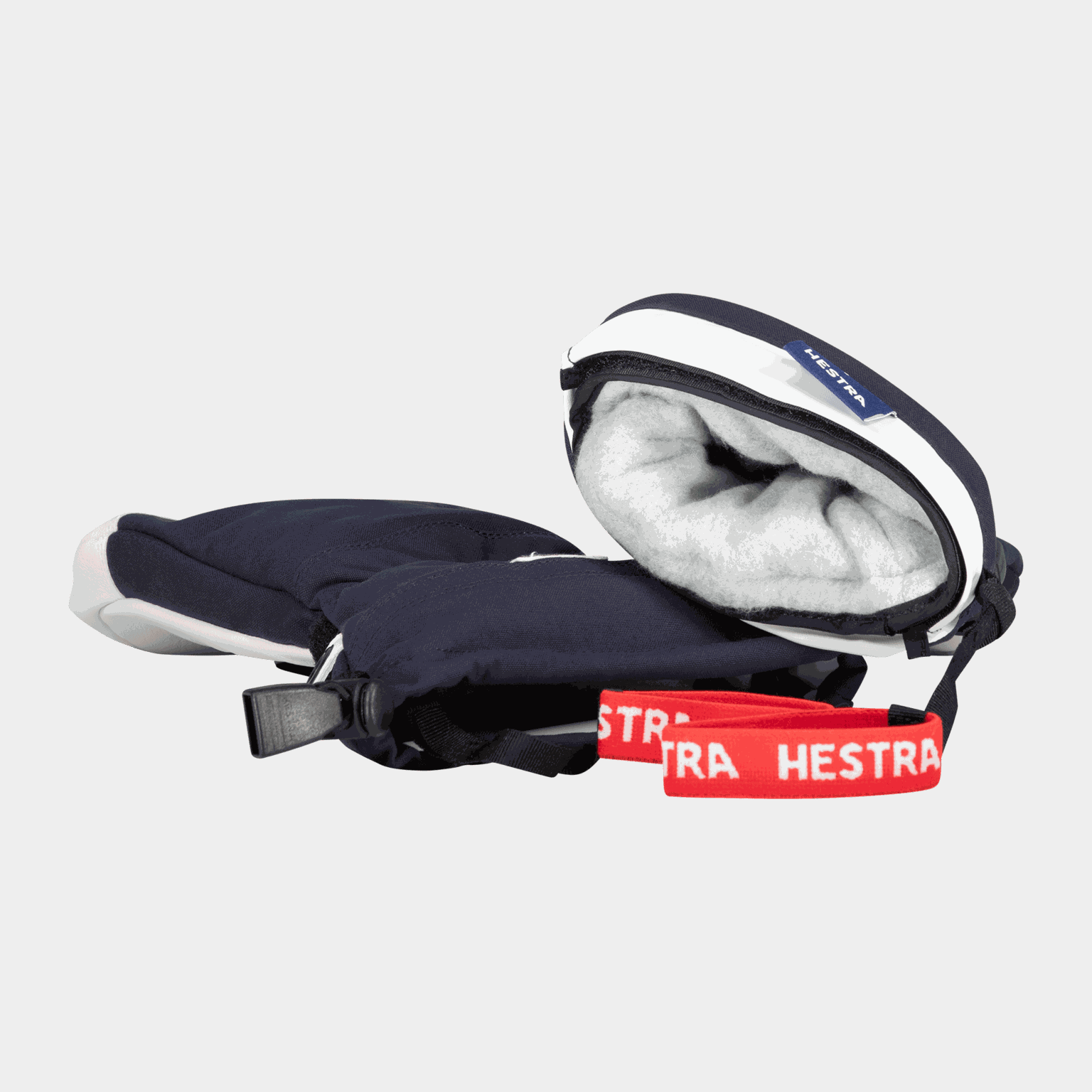  Gant de ski Heliski en cuir militaire, gant de ski pour enfant – bleu foncé