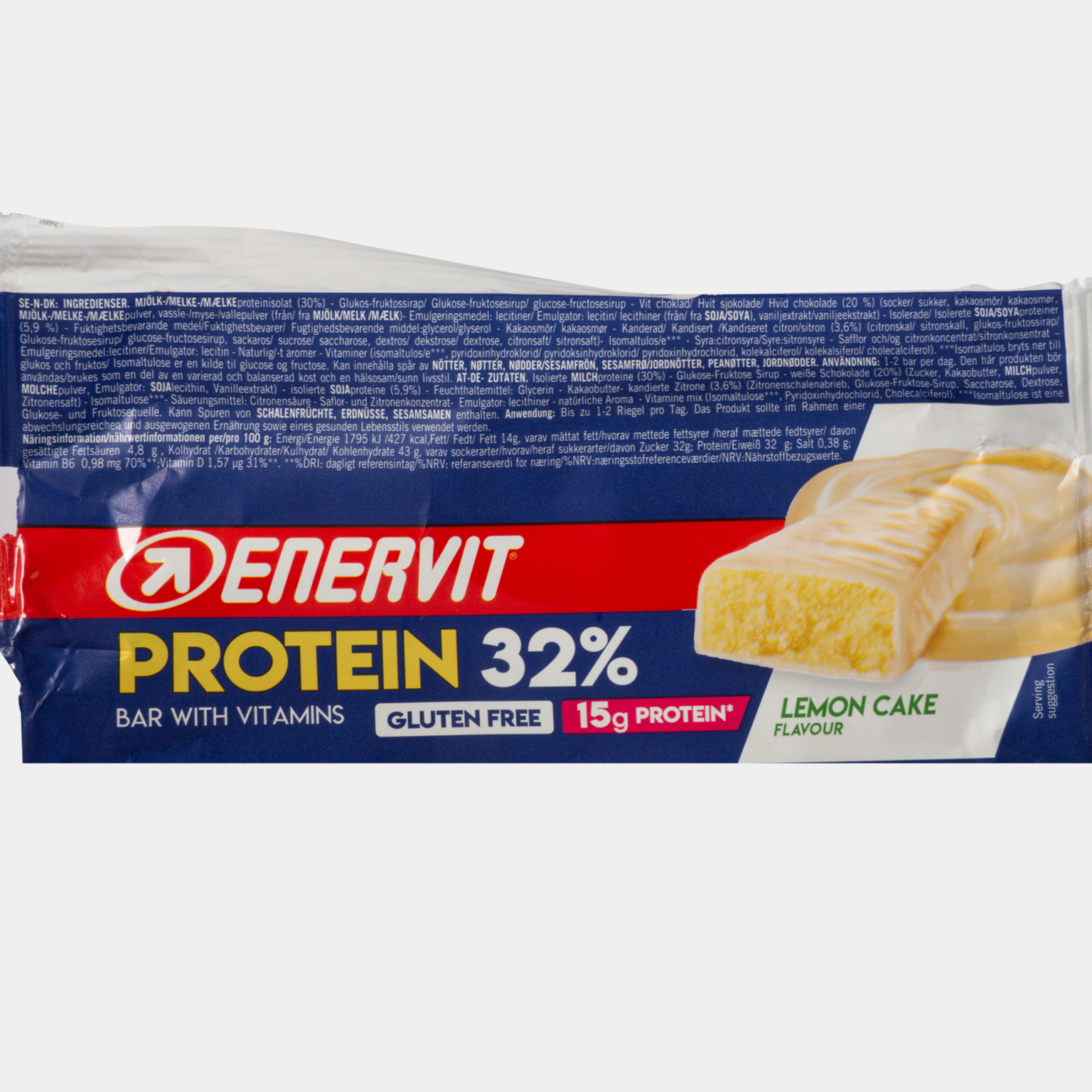 Protein 32% Lemon Cake, proteinbar -