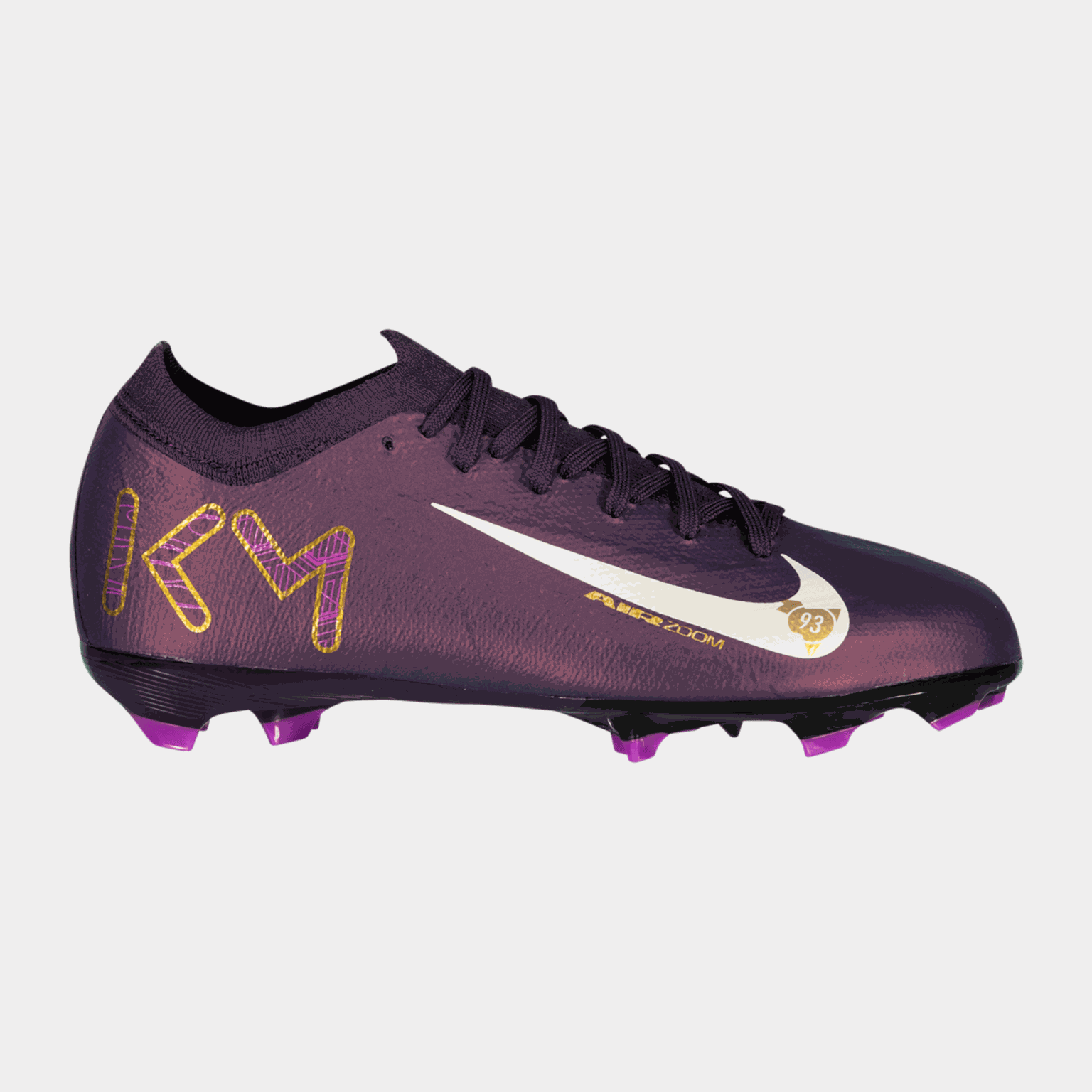 Zoom Mercurial Vapor 16 Pro Kylian Mbappé FG, fotballsko gress, junior - Lilla