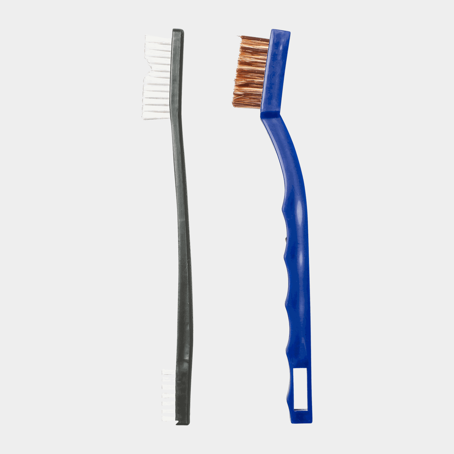Reinigingsborstelset van nylon en brons – blauw