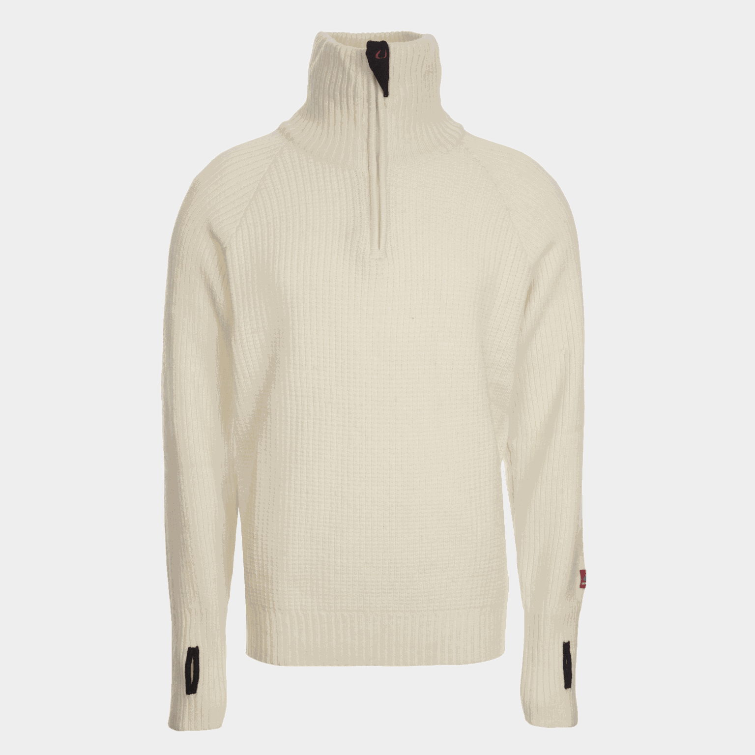  Amberkleurige unisex wollen trui met rits