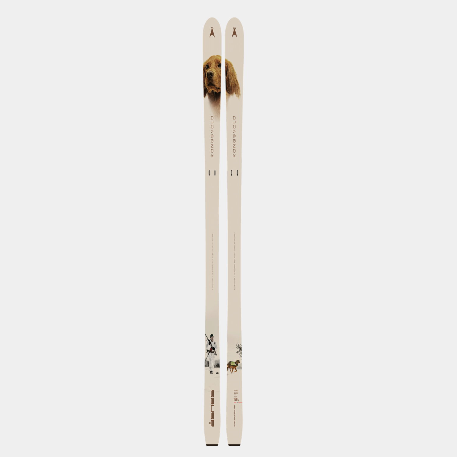 BC Skis Kongsvold Hunter 24/25, fjell- og jaktski uten stålkant unisex - Brun