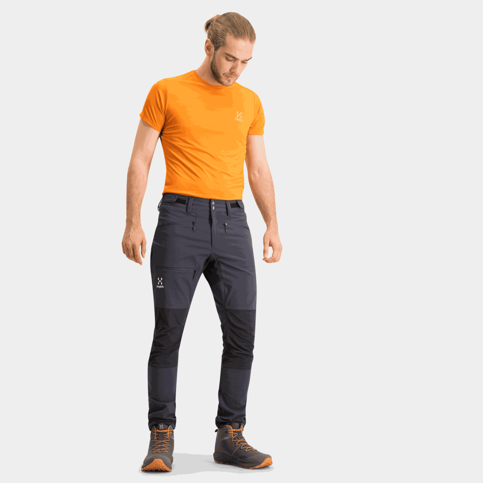 Calças skinny com zircônias, calças de caminhada