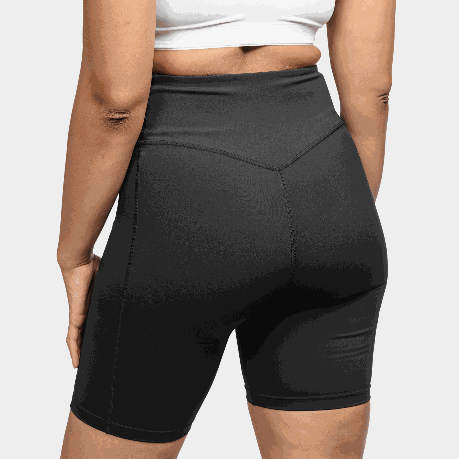 Bikelength Brushed Tights, treningsshorts, dame - Svart