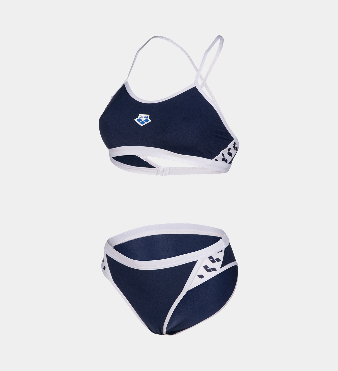  Dwuczęściowy komplet bikini Icons Team dla kobiet – ciemnoniebieski
