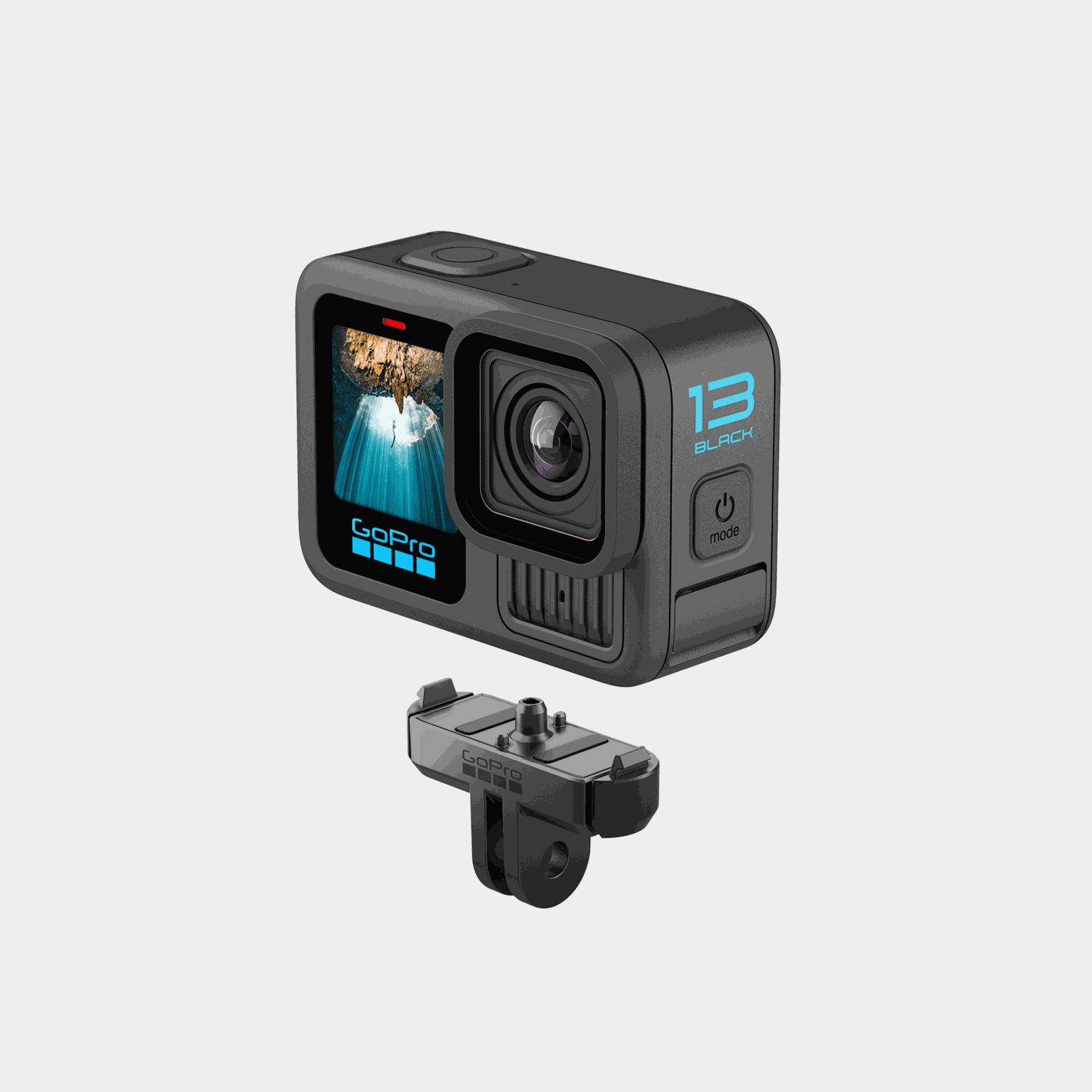 Magnetische houder voor GoPro - zwart