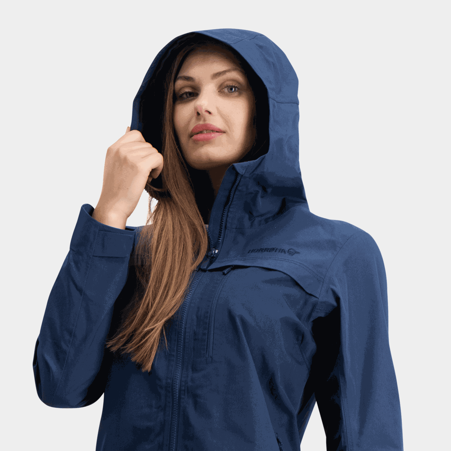 Jaqueta feminina Femund em algodão - azul escuro