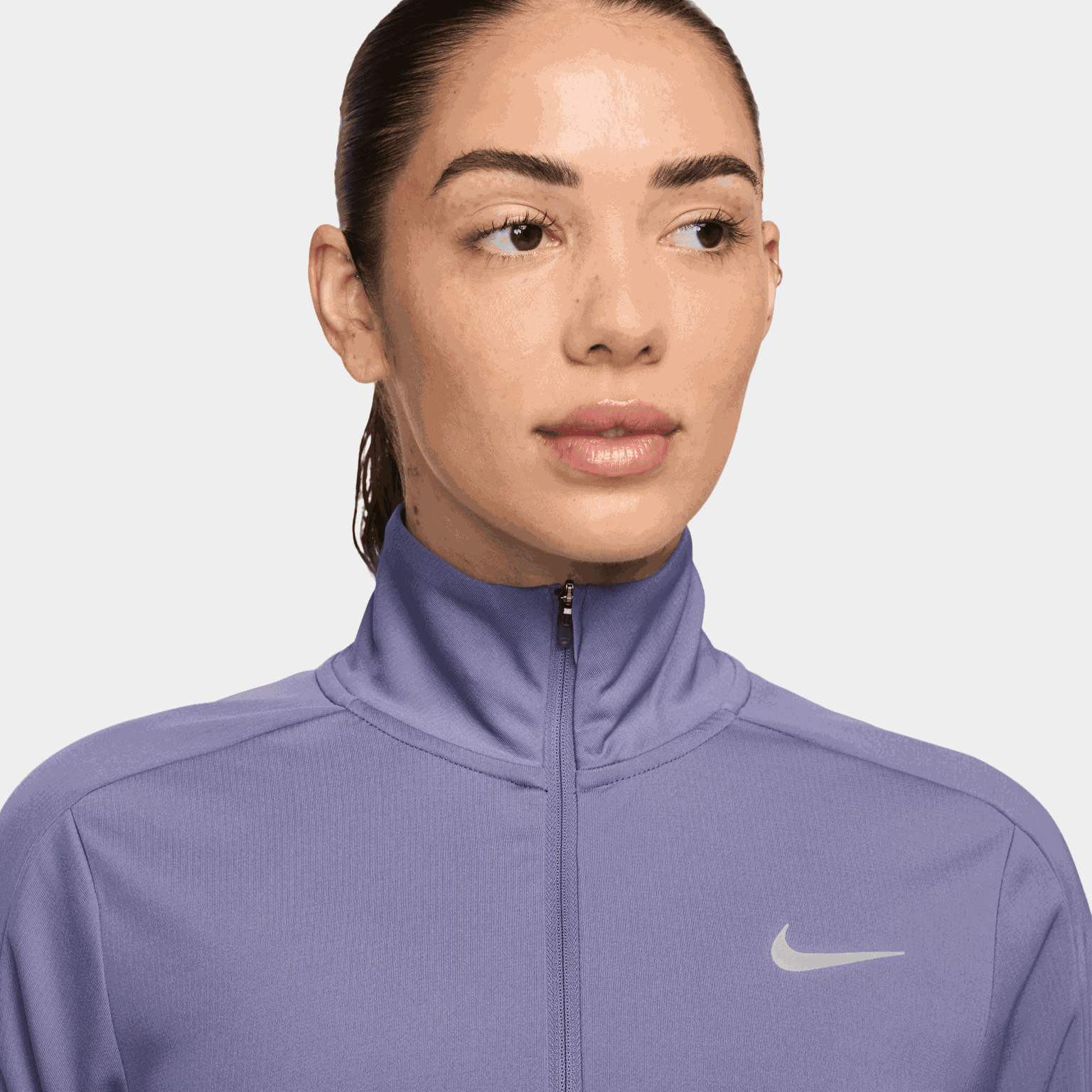 Dri-FIT Pacer Half Zip, treningsgenser, dame - Lilla